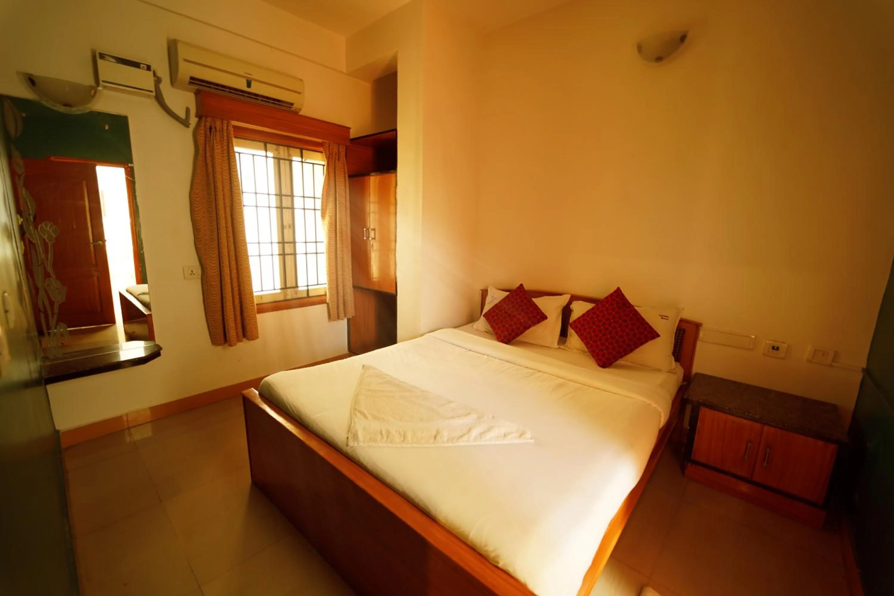 Bedroom, Bed in Ramana Towers