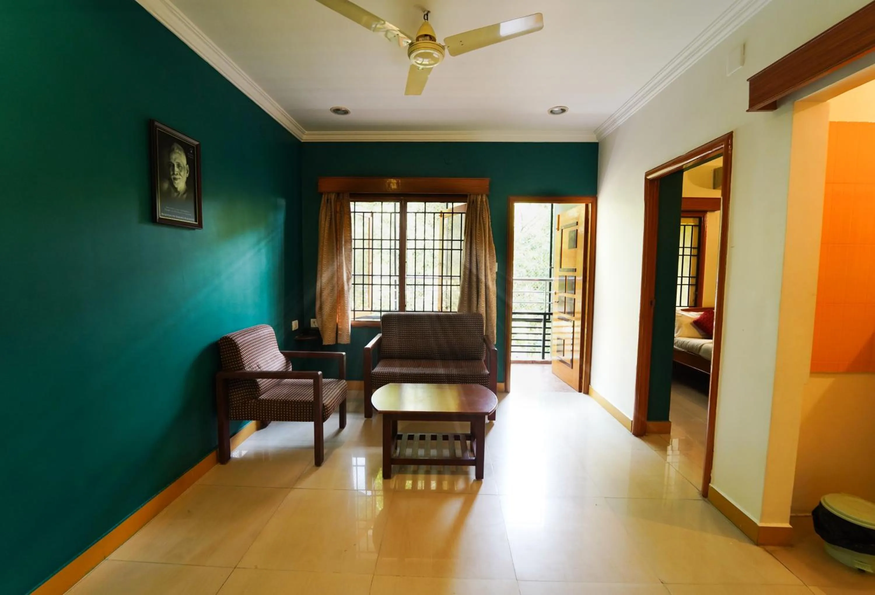 Seating area in Ramana Towers