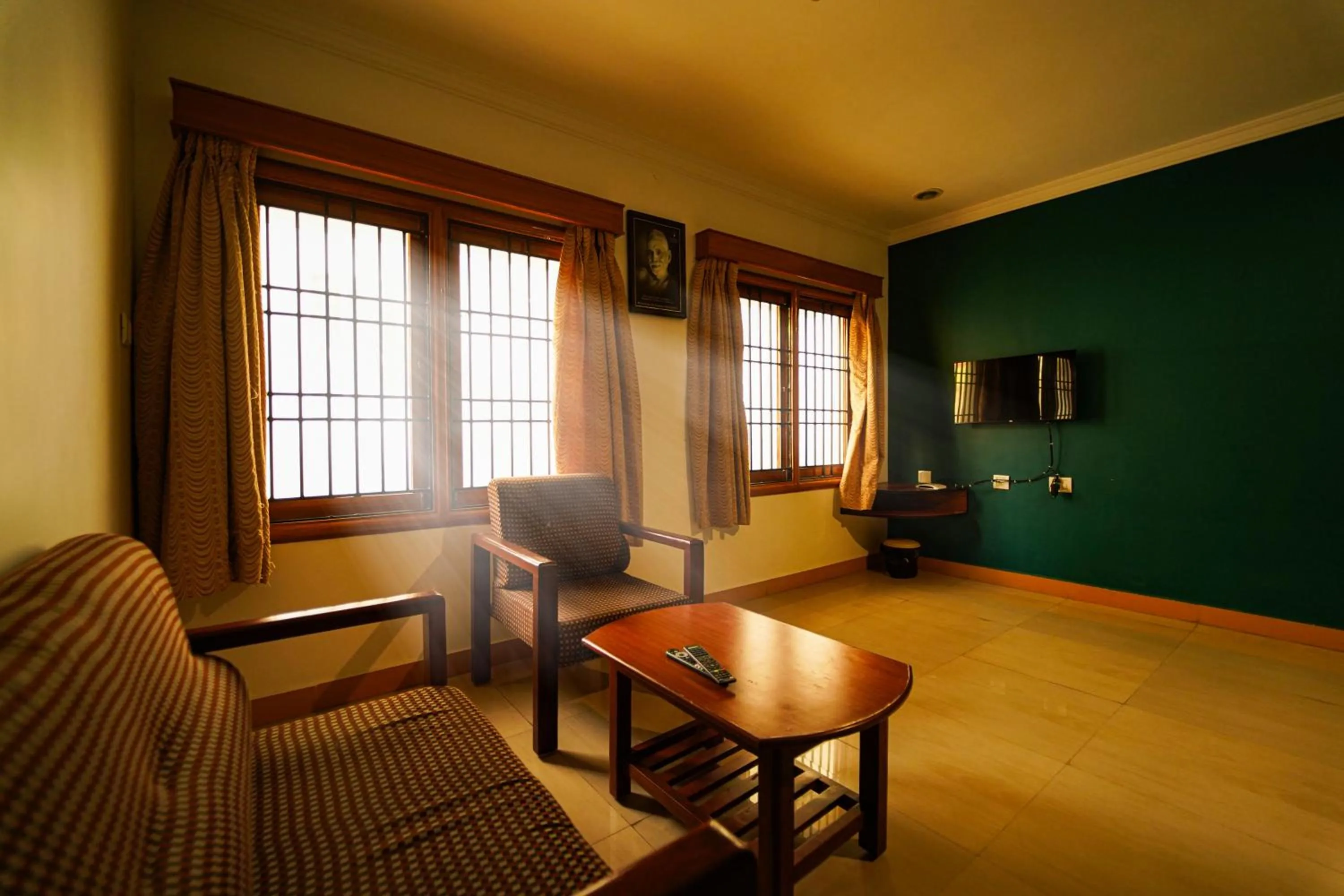 Seating area in Ramana Towers