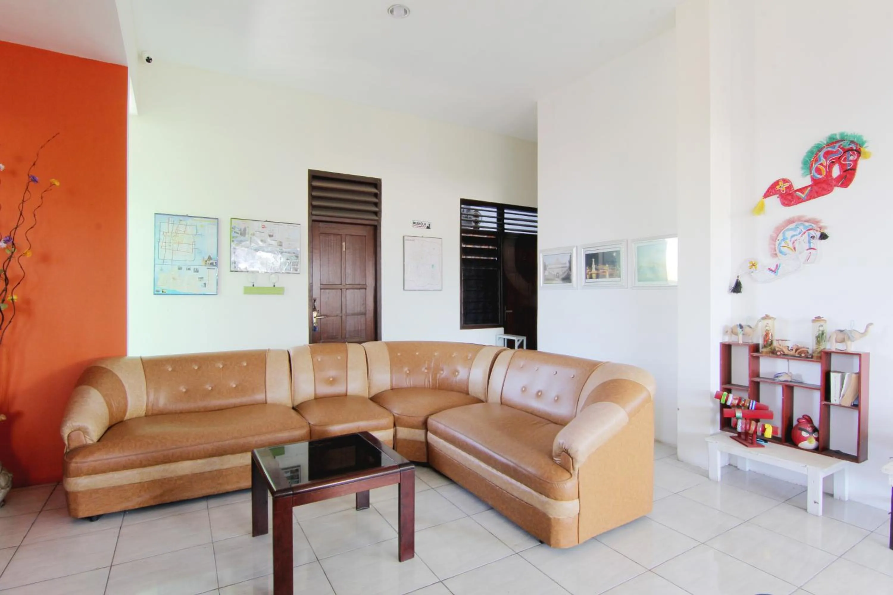 Living room in Tiga Dua Homestay