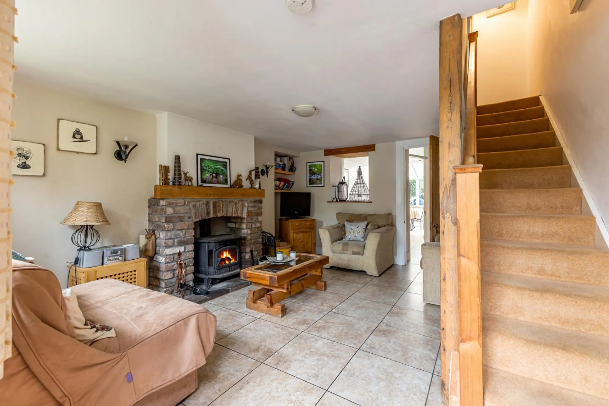 Living room in Priest Bridge Cottage