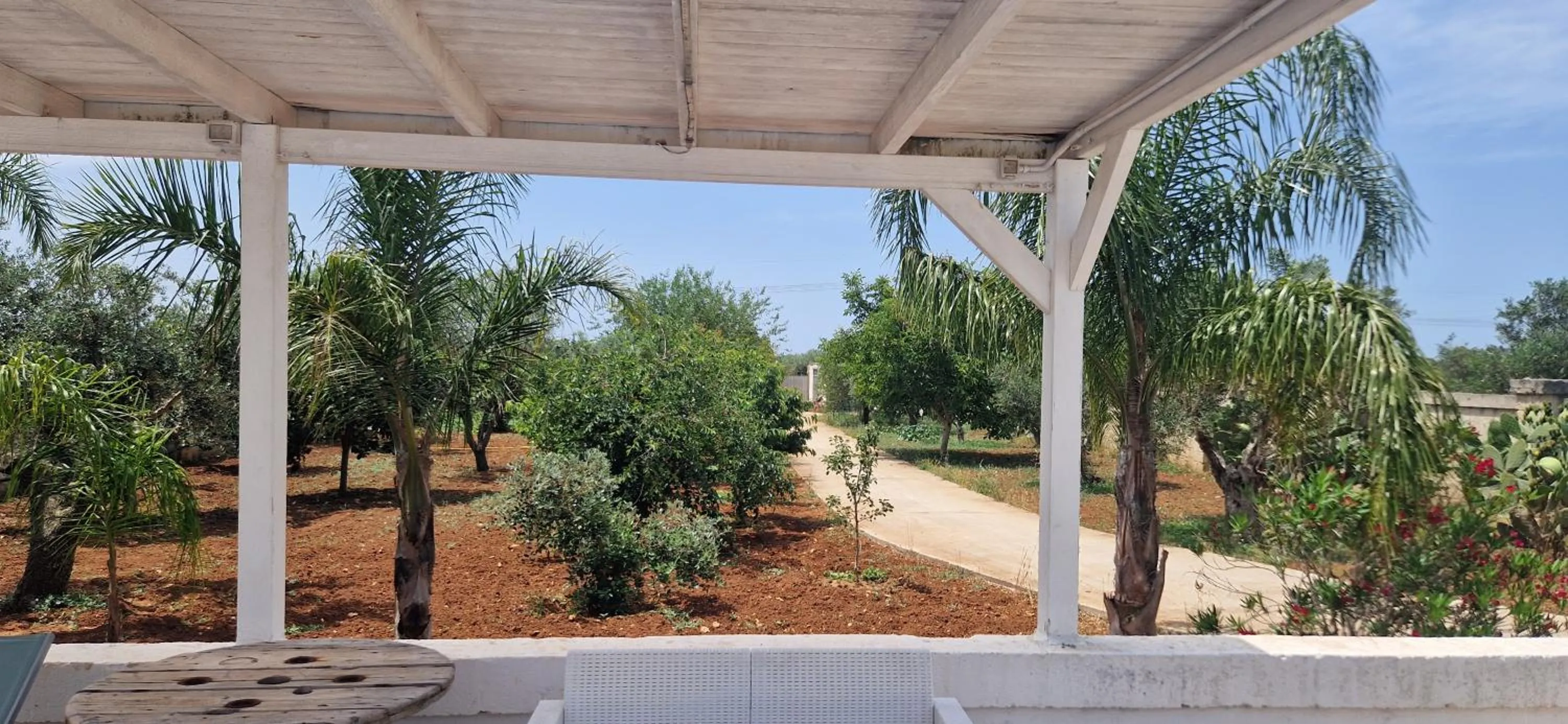 Garden view in La Dimora dei Conti
