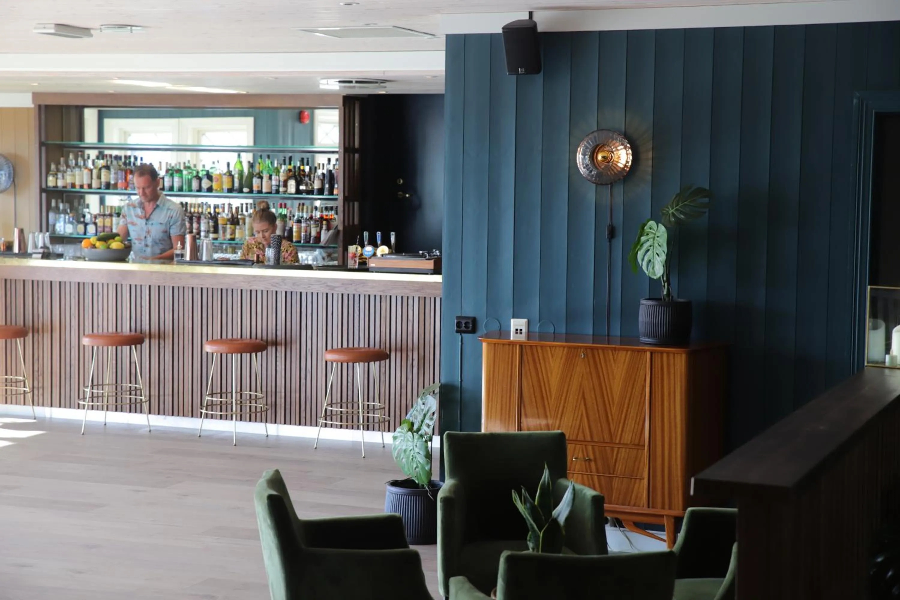 Lounge or bar in Hotel Lyngørporten