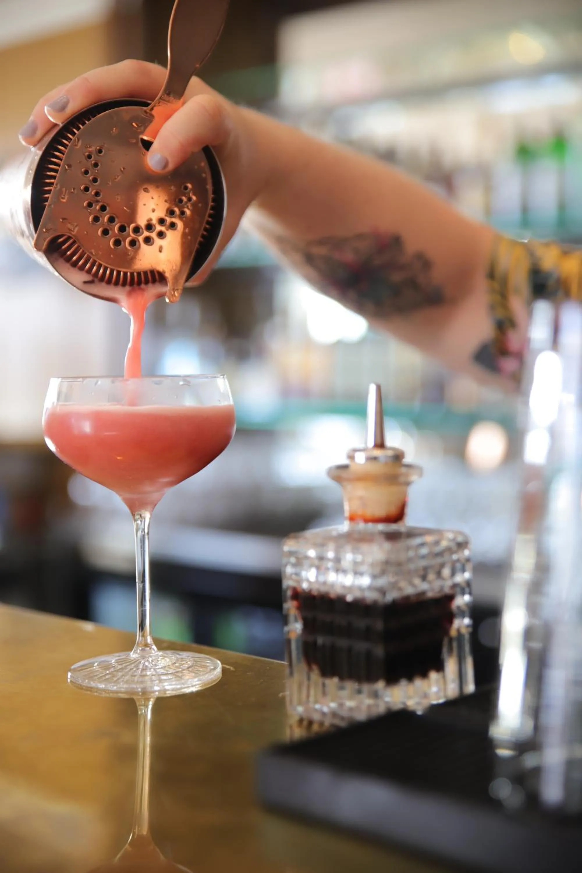 Lounge or bar in Hotel Lyngørporten