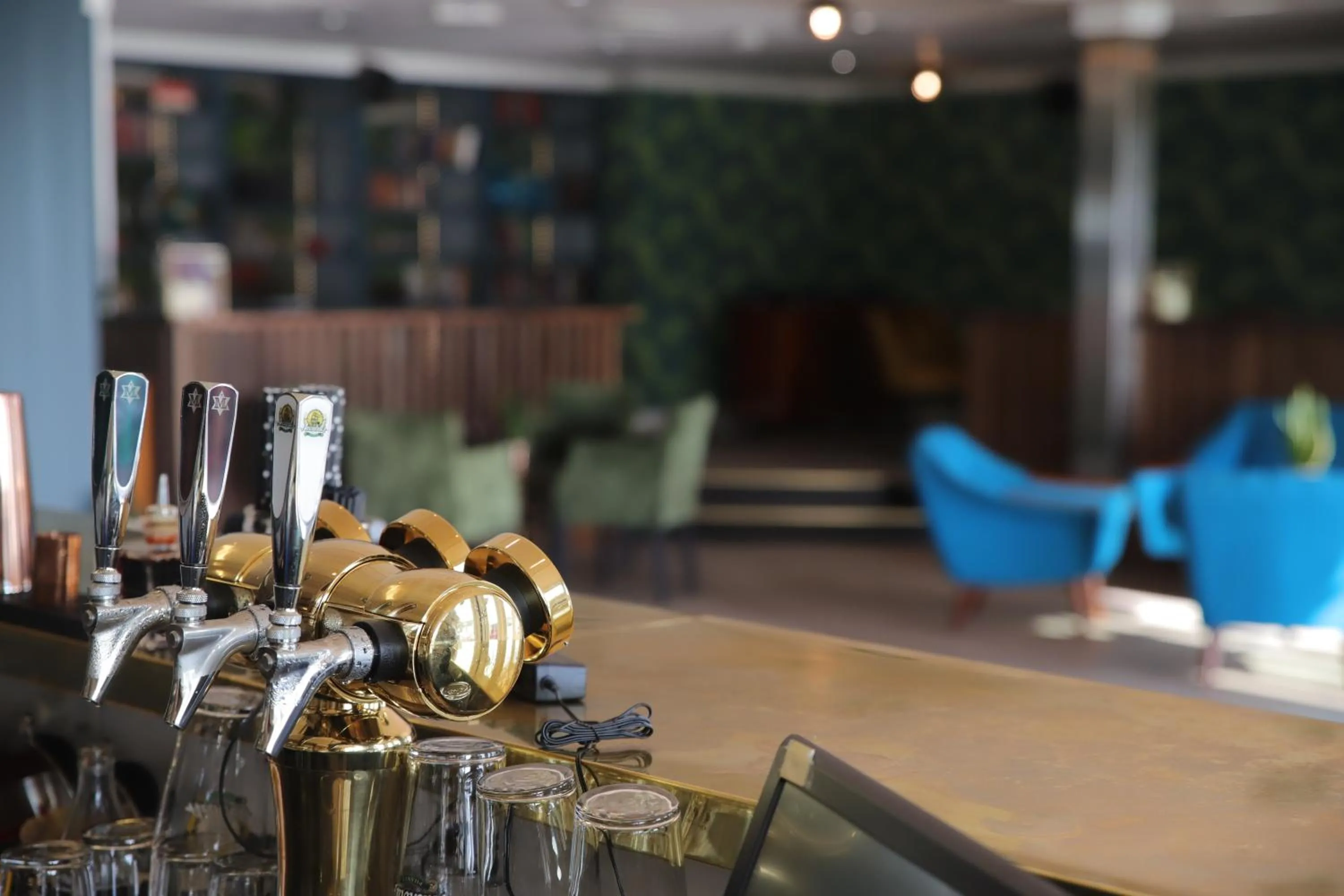 Lounge or bar in Hotel Lyngørporten