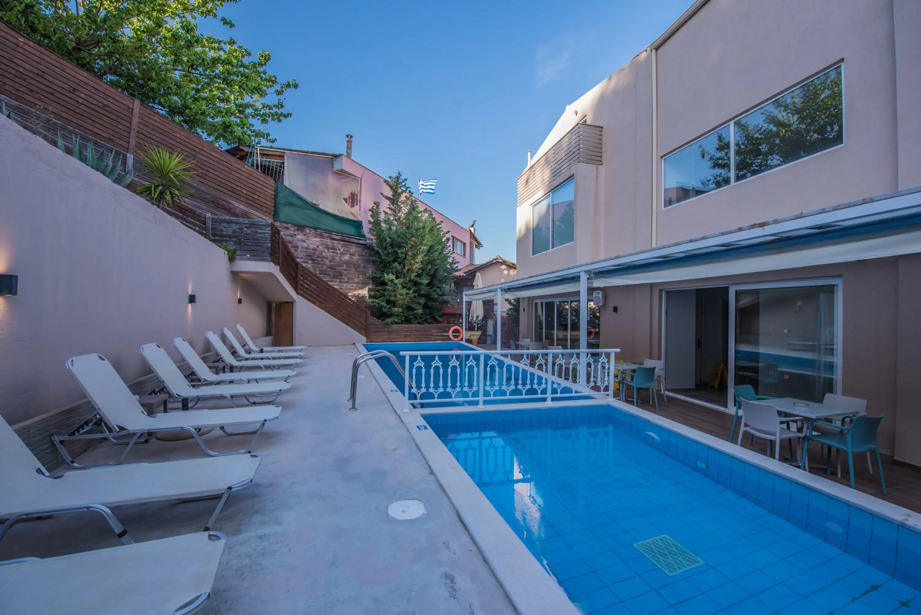 Pool view in Porto Planos Beach Hotel