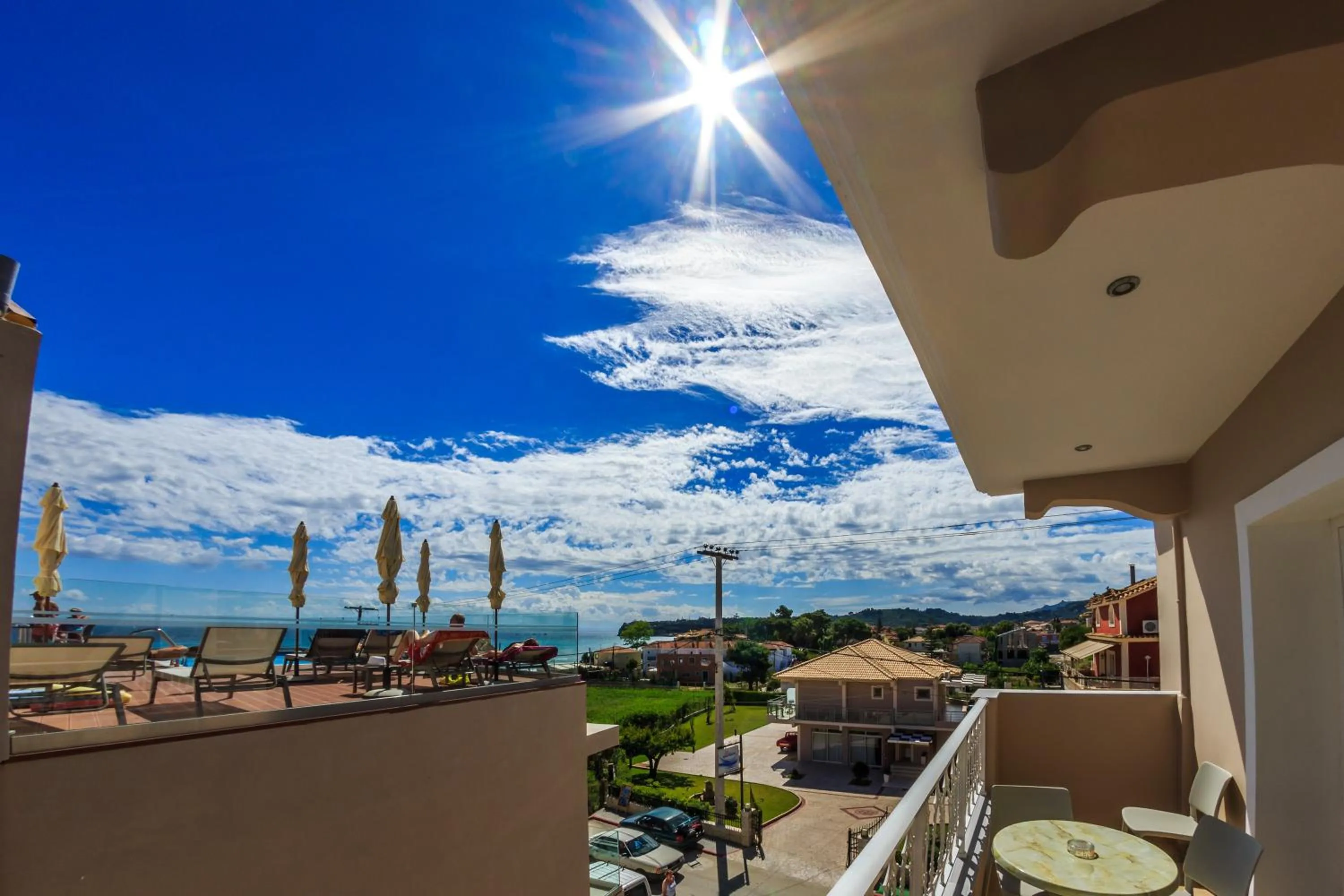 Balcony/Terrace in Porto Planos Beach Hotel