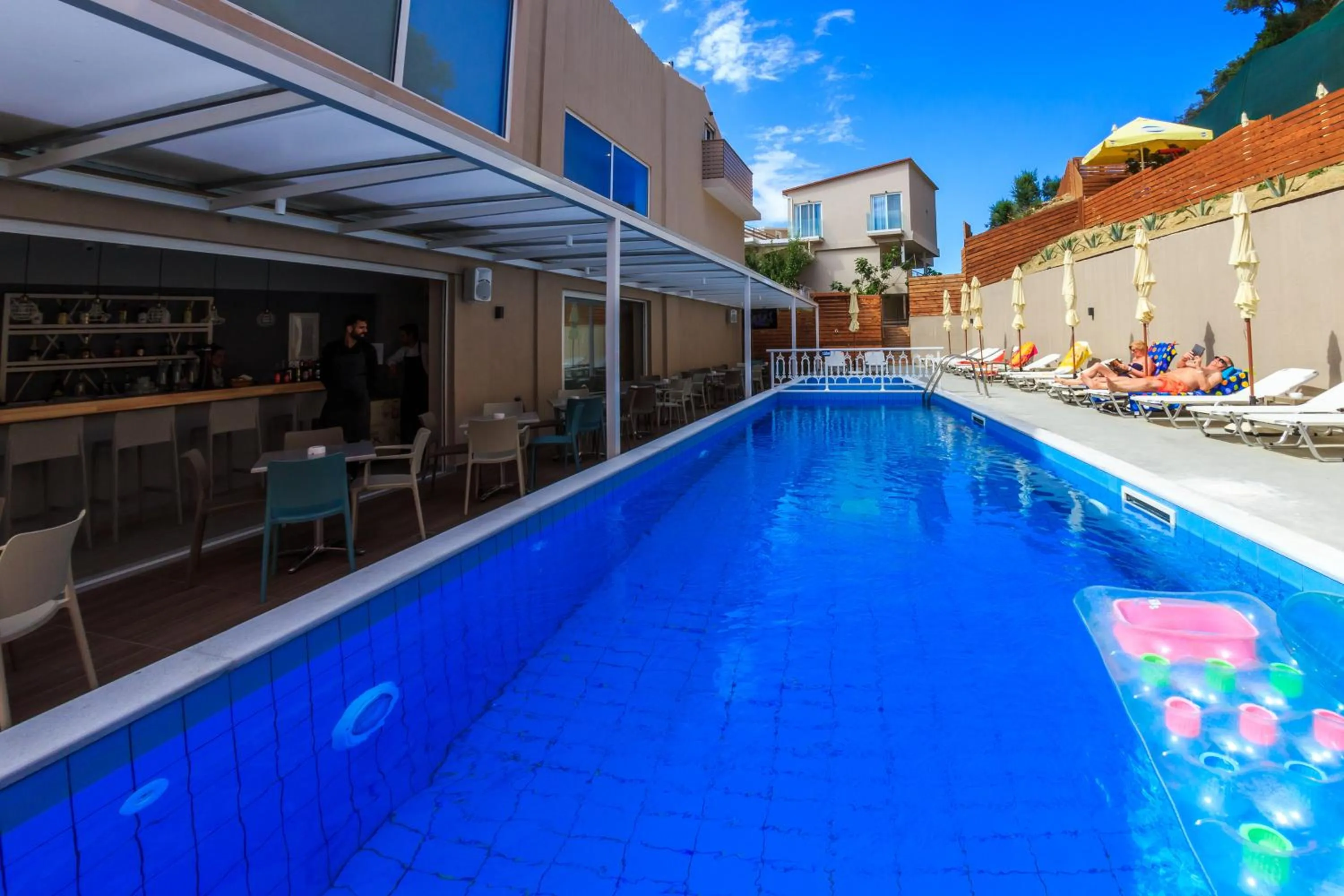 Swimming pool in Porto Planos Beach Hotel
