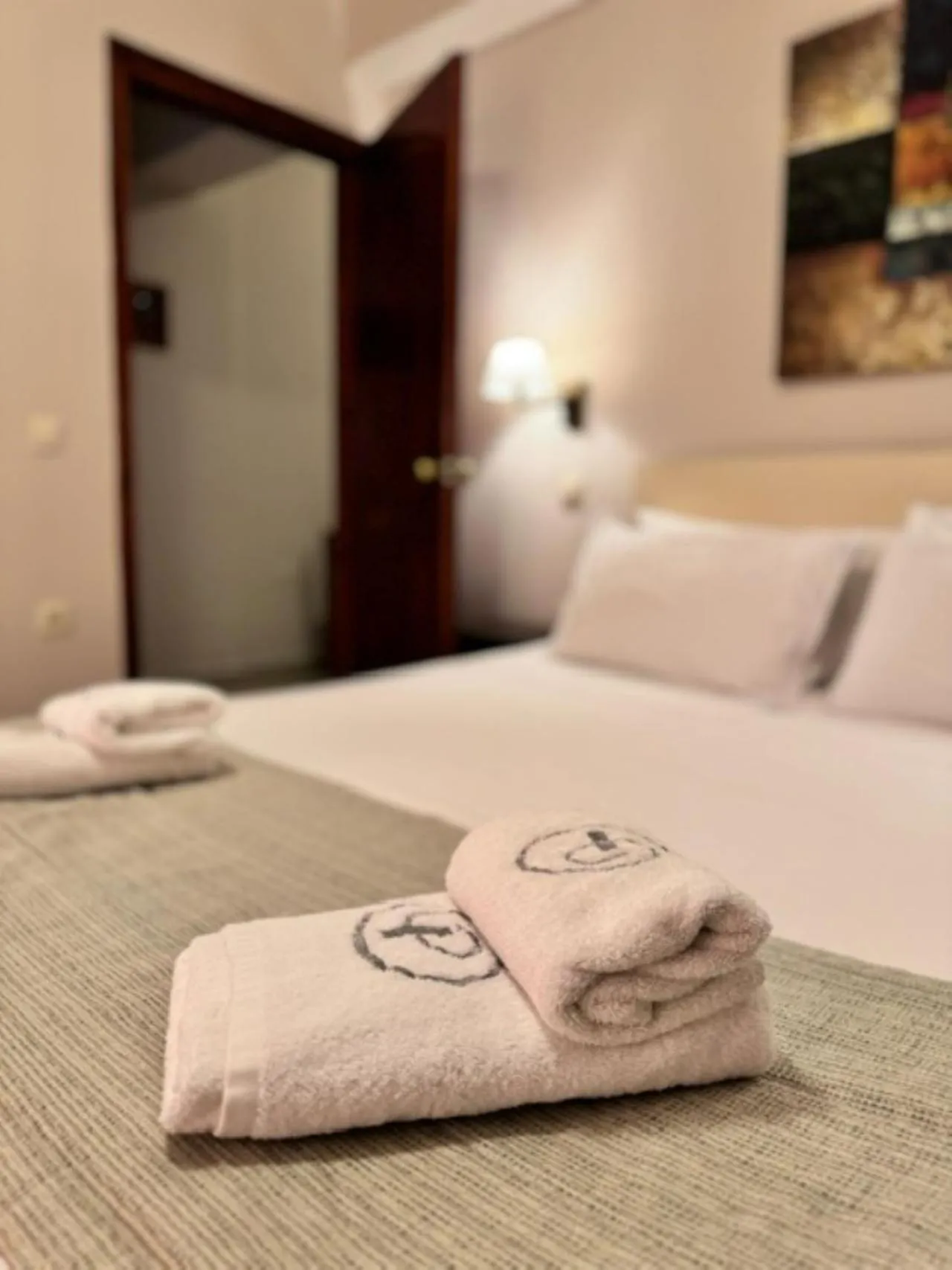 Bed in Porto Planos Beach Hotel