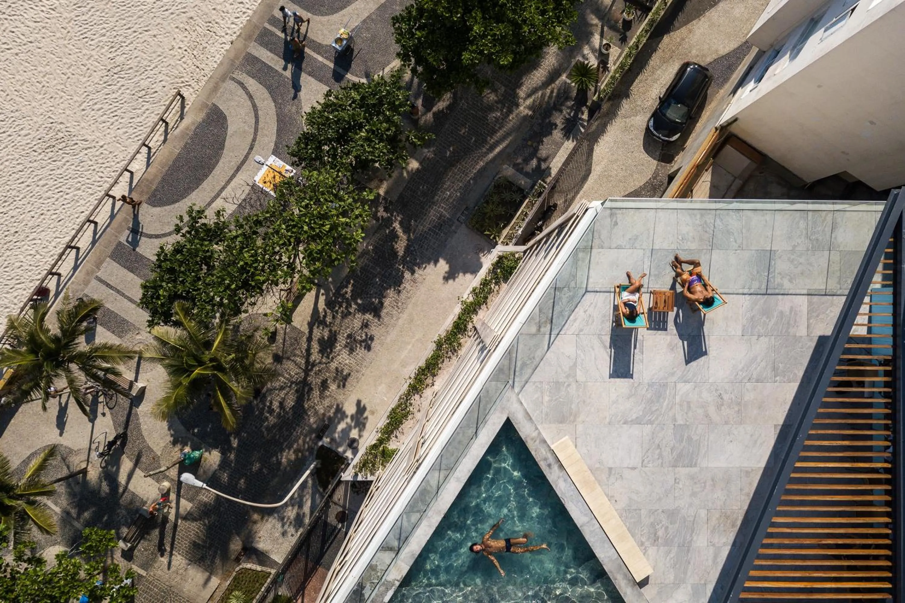 Bird's eye view in Hotel Arpoador