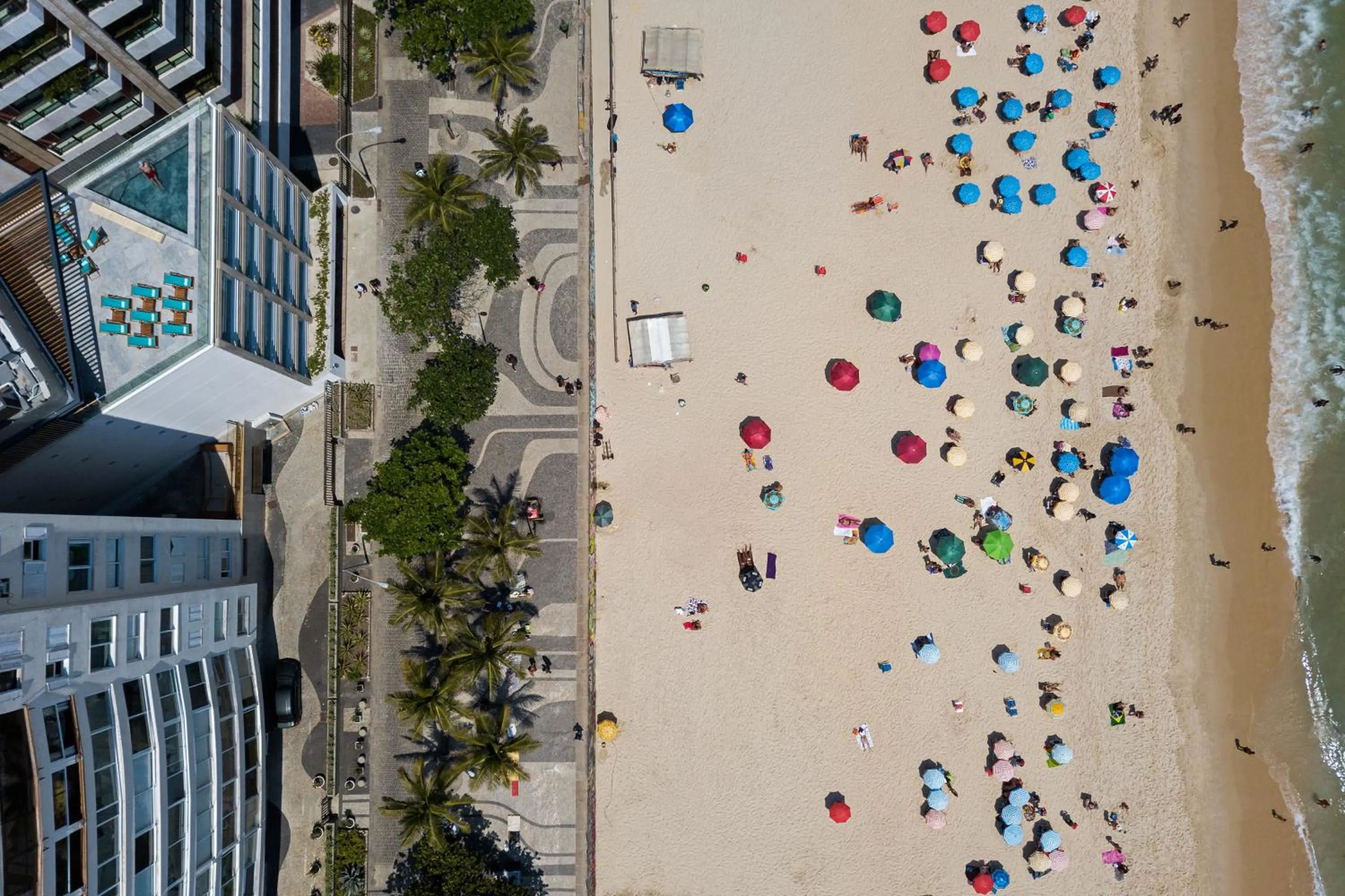 Bird's eye view in Hotel Arpoador