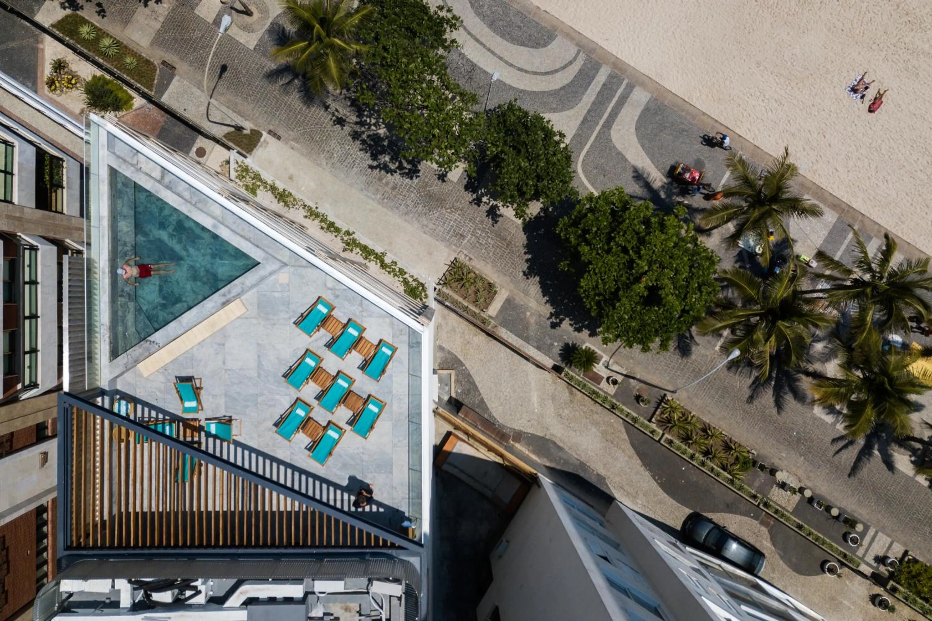 Bird's eye view in Hotel Arpoador