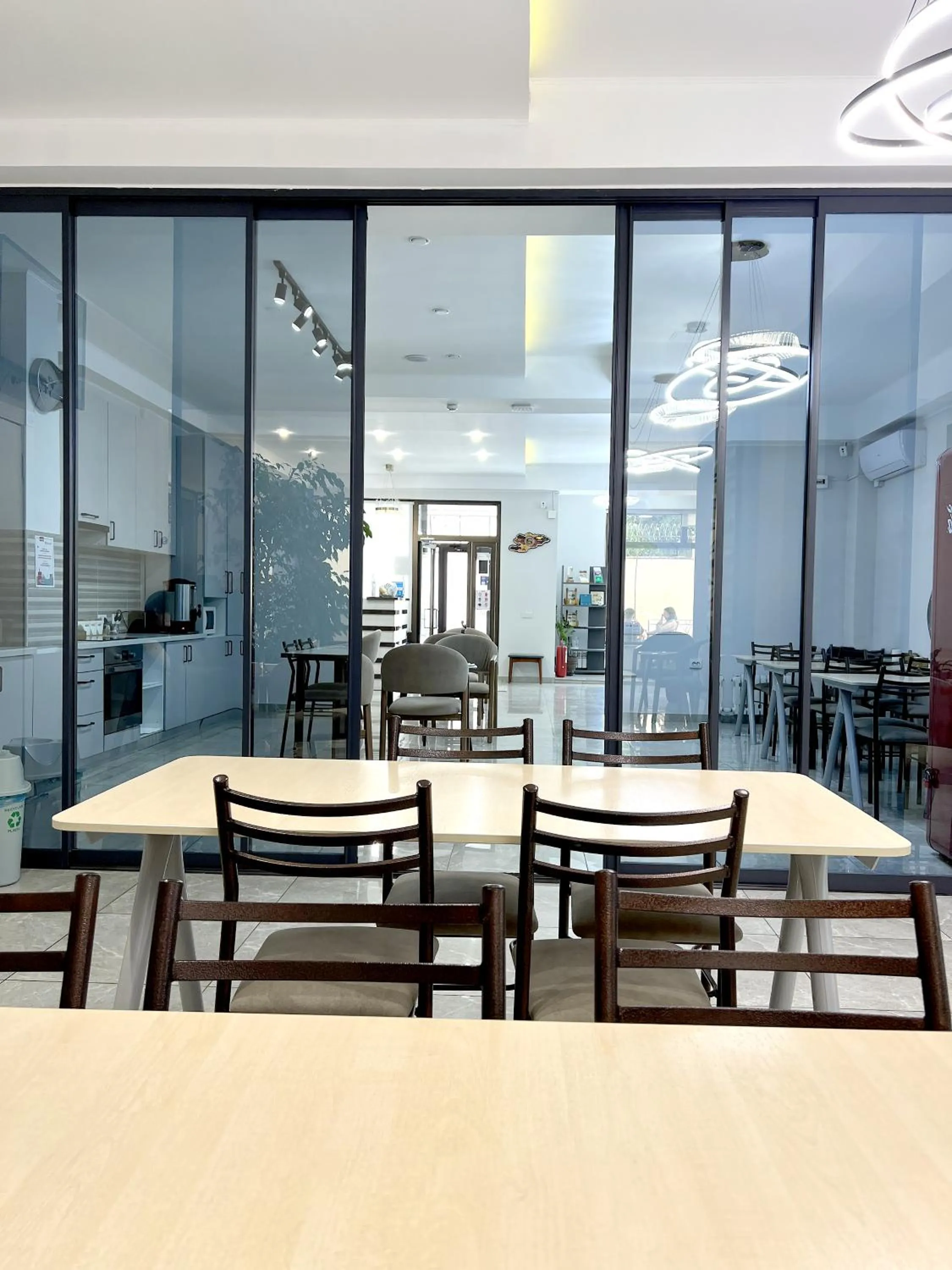 Lobby or reception in Compass Hostel