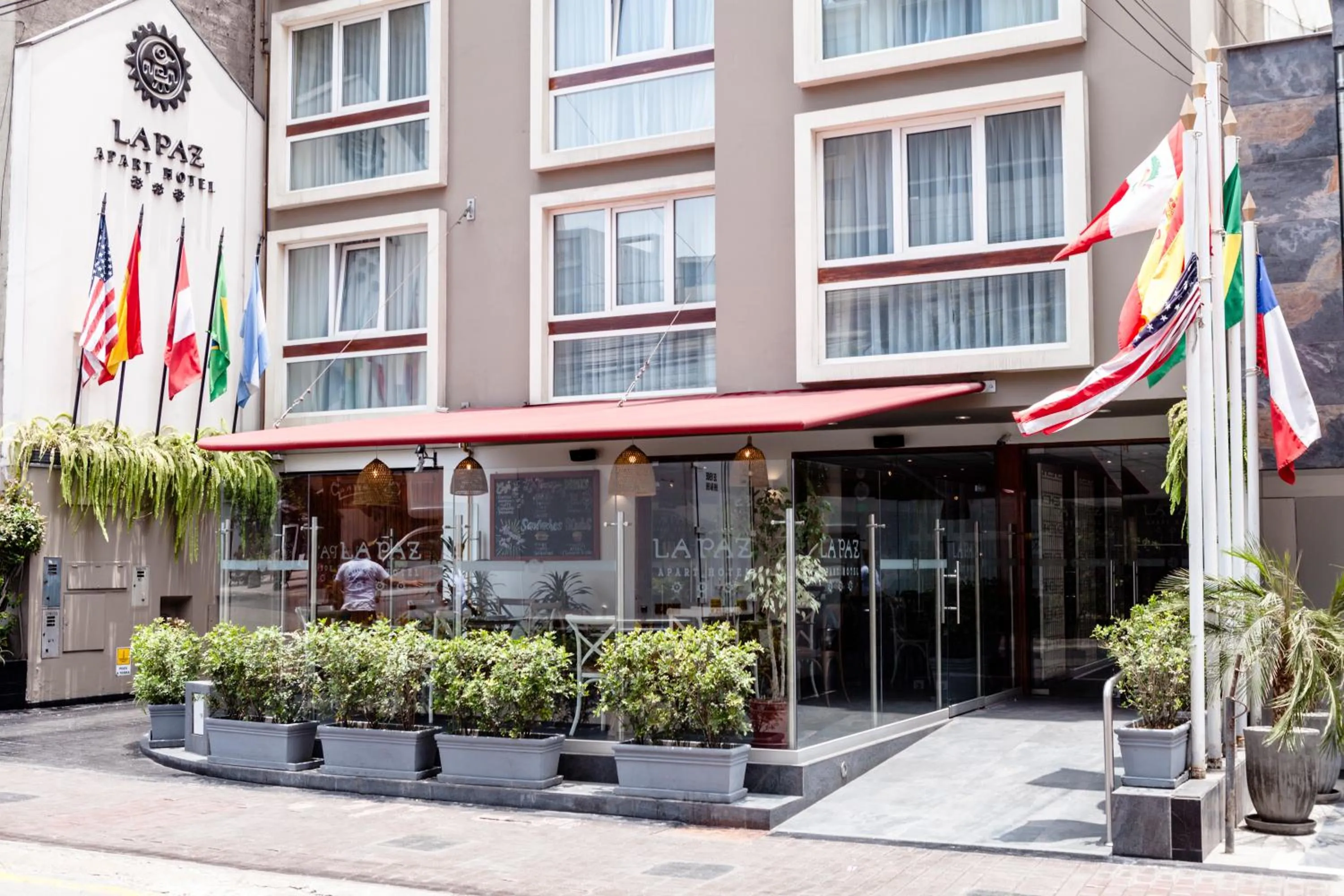 Property building in La Paz Apart Hotel