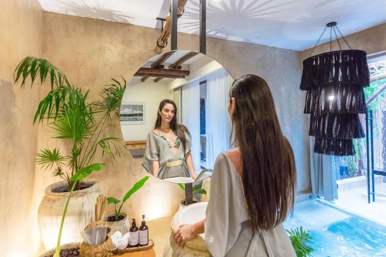 Bathroom in Hotel Villas Flamingos