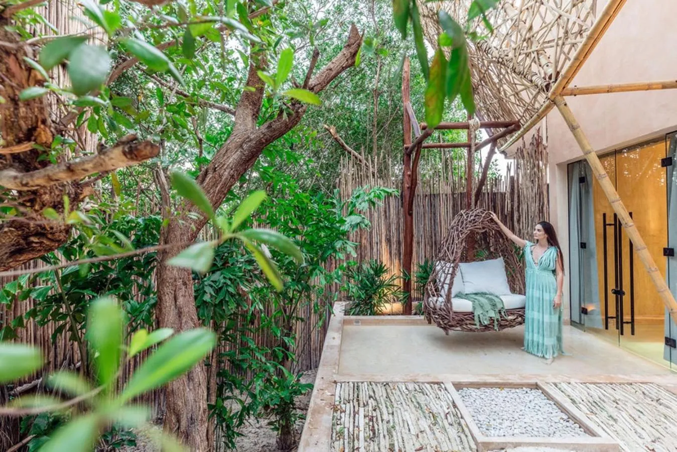 Patio in Hotel Villas Flamingos