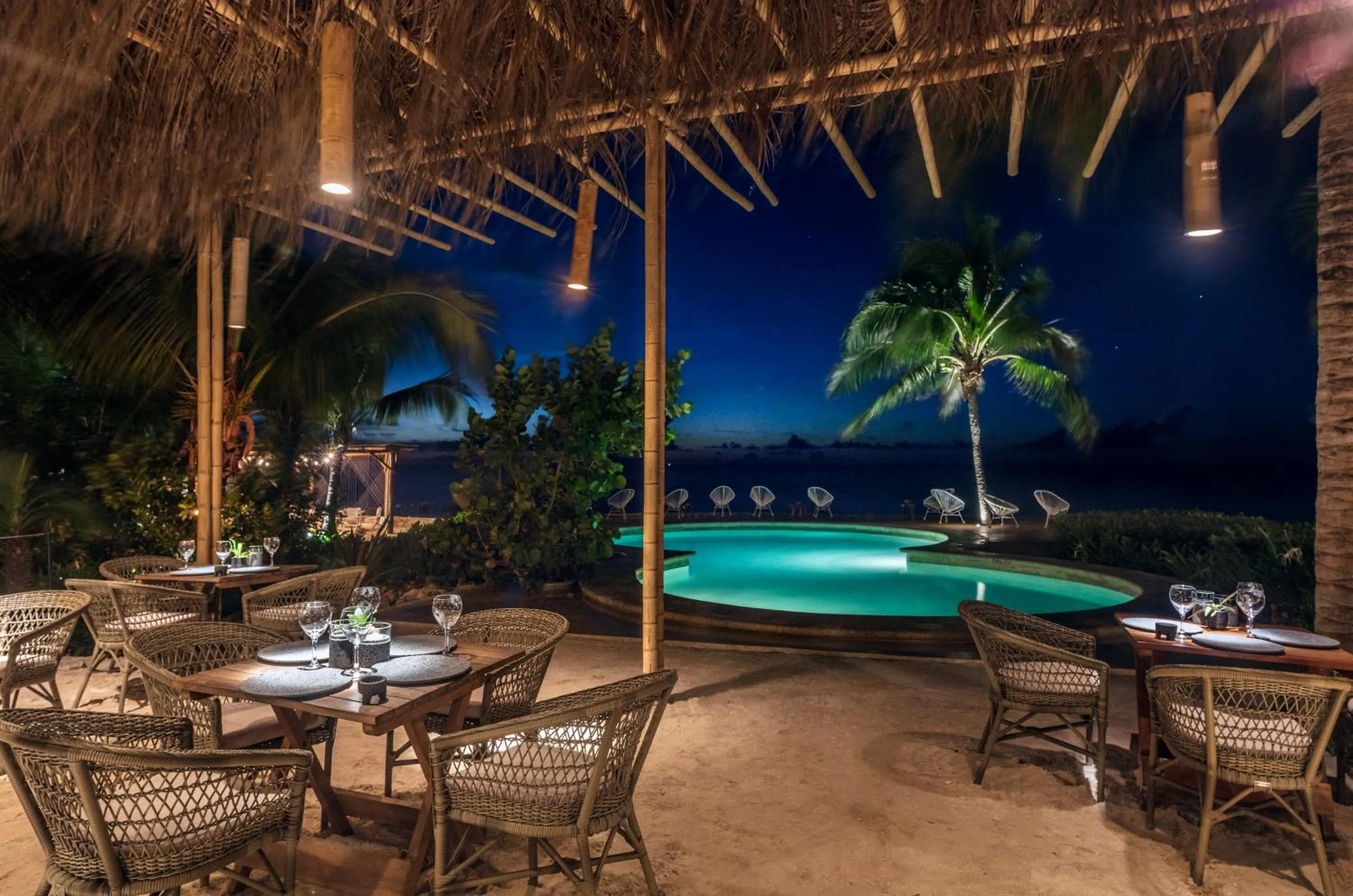 Restaurant/places to eat in Hotel Villas Flamingos