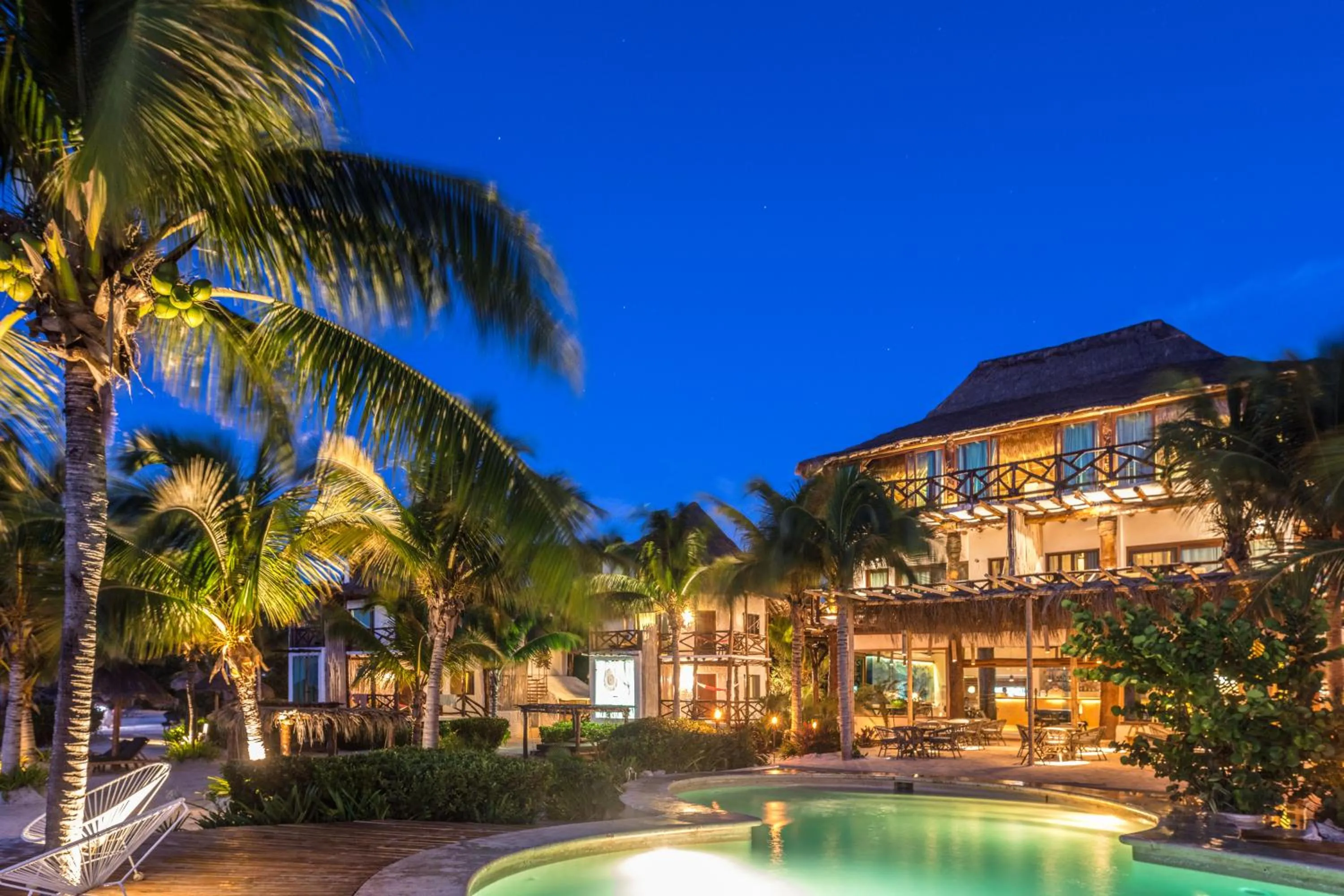 Swimming pool in Hotel Villas Flamingos
