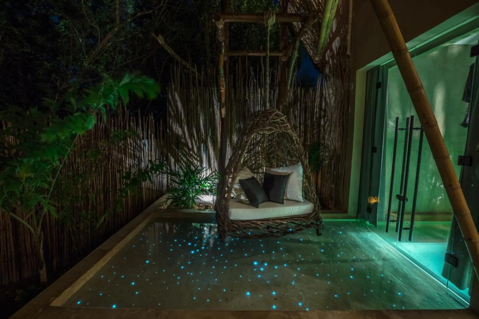 Patio in Hotel Villas Flamingos