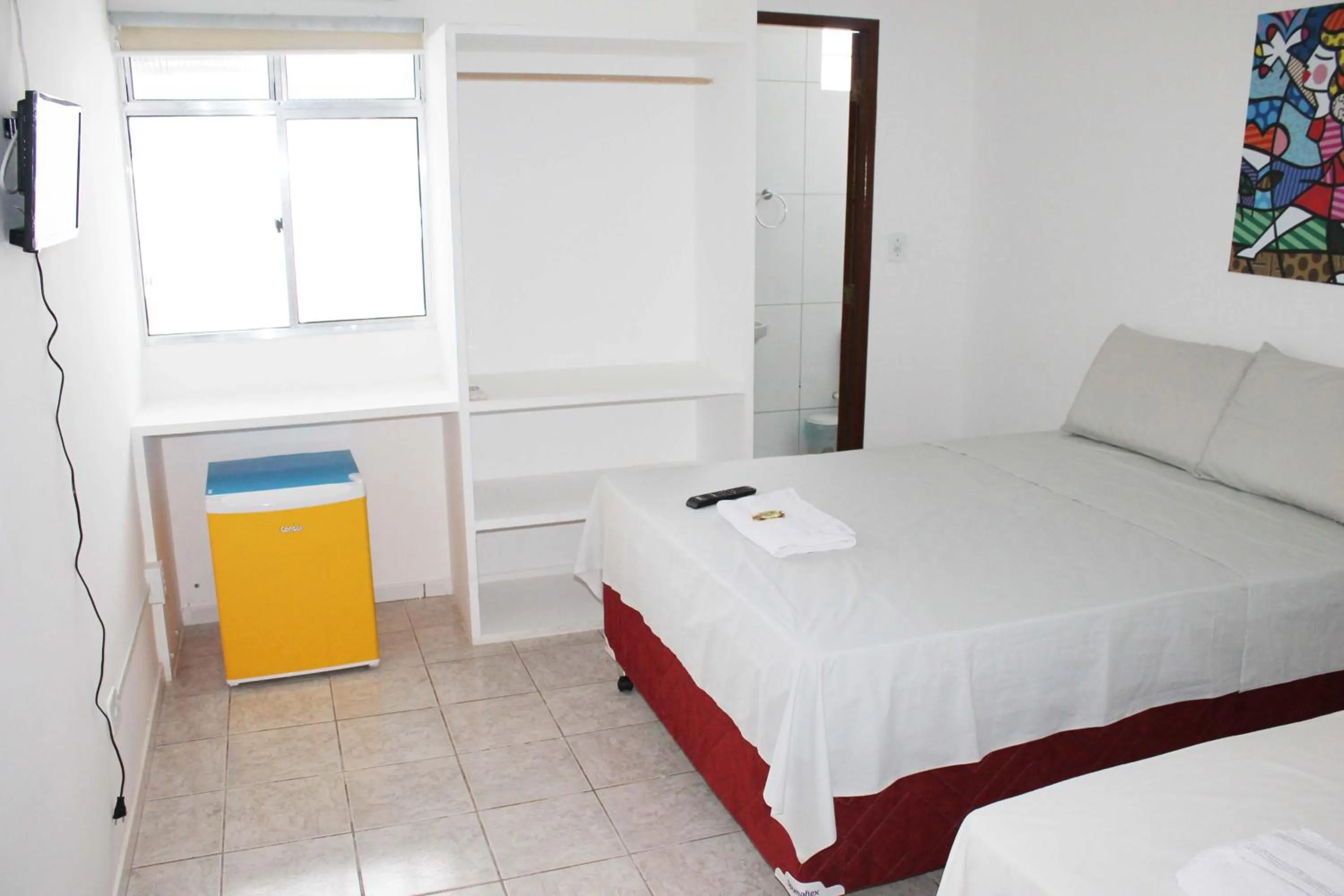 Bed in Hotel Pousada Farol da Praia