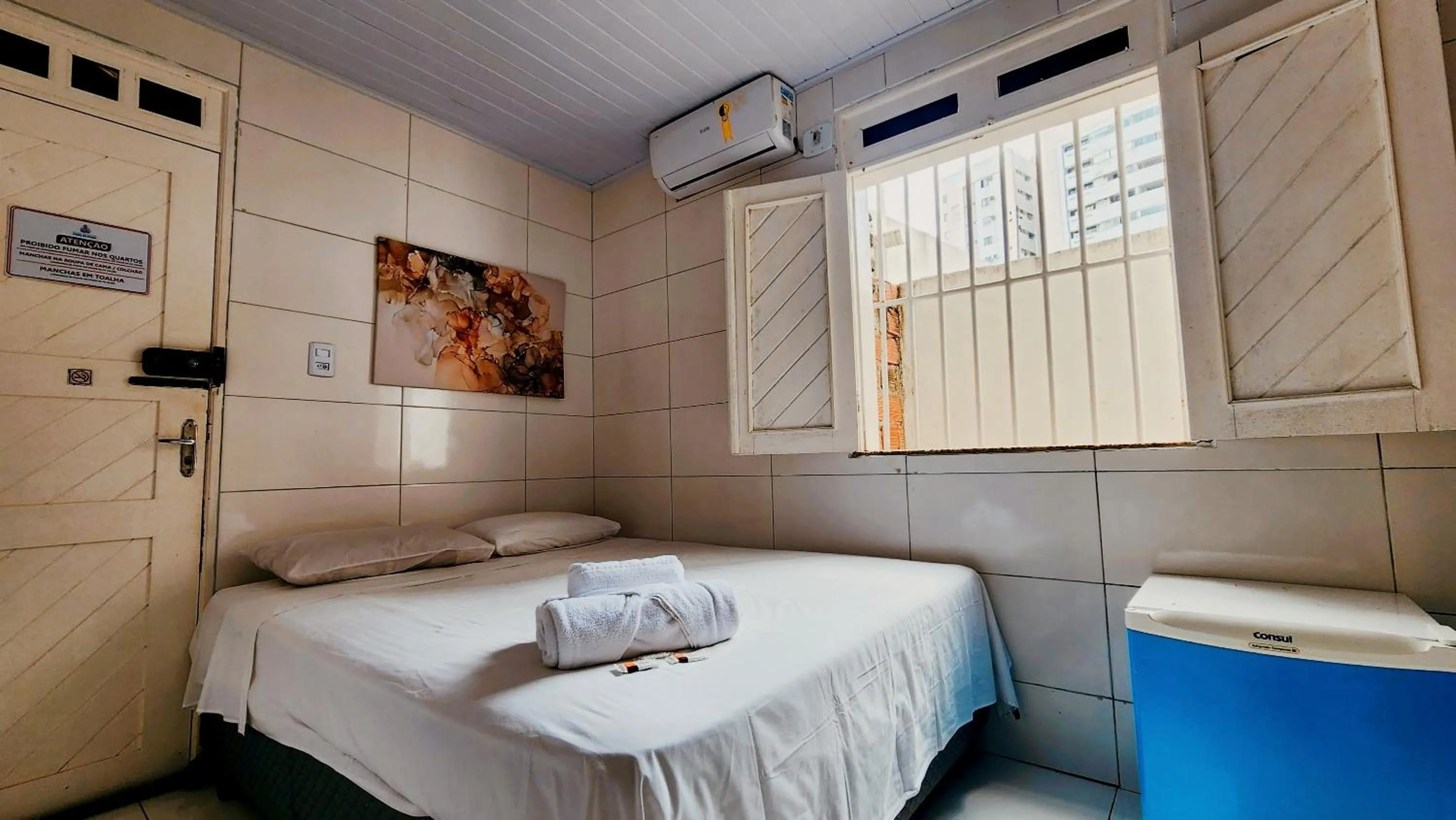 Bed in Hotel Pousada Farol da Praia