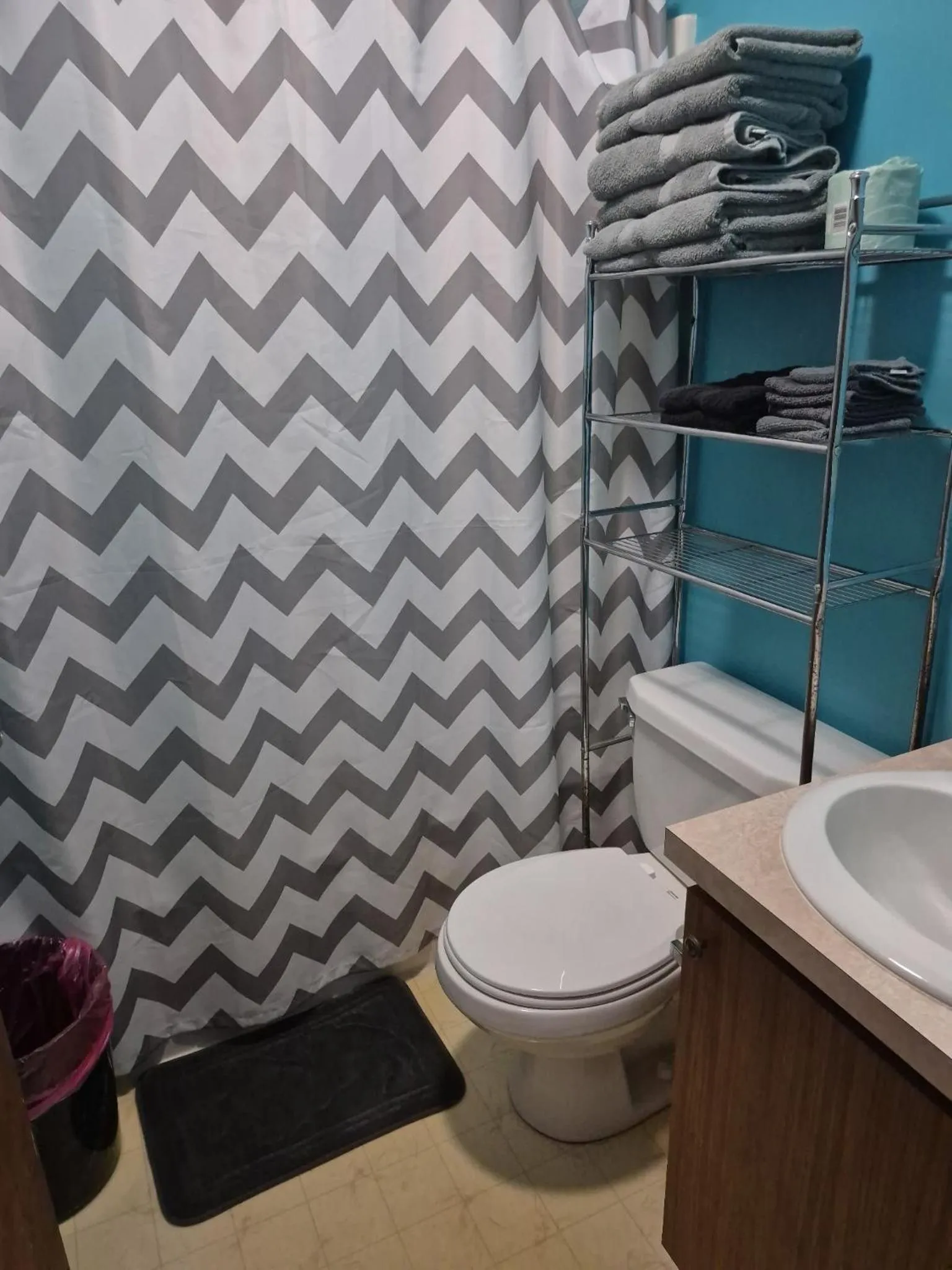 Shower in Lake Point Motel