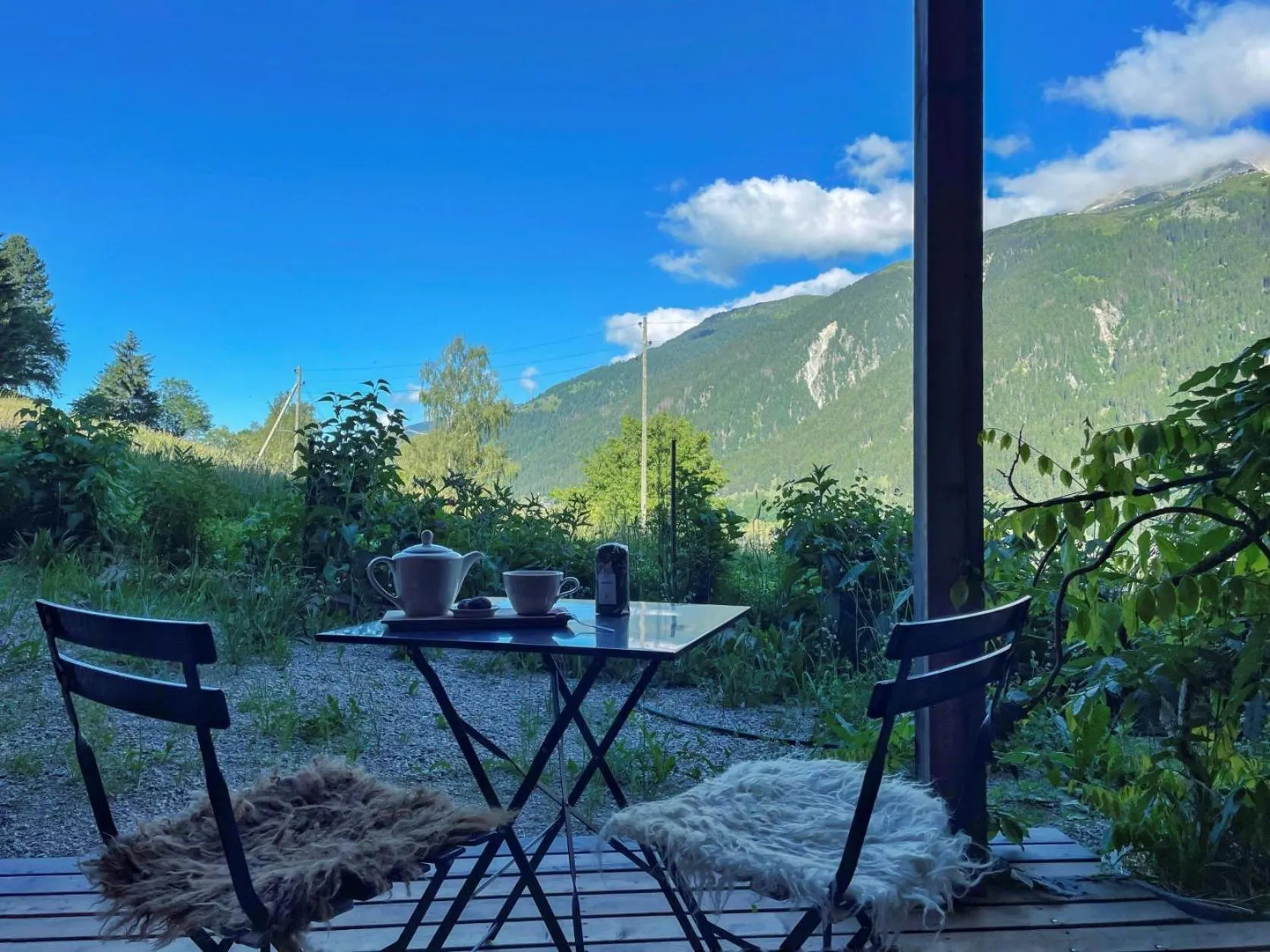 Balcony/Terrace in BerglandHof Hotel Ernen