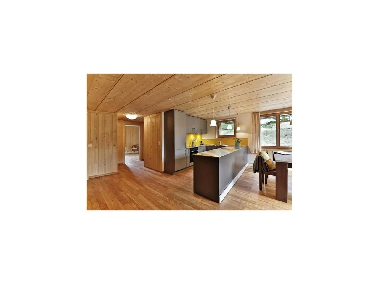 Kitchen or kitchenette in BerglandHof Hotel Ernen