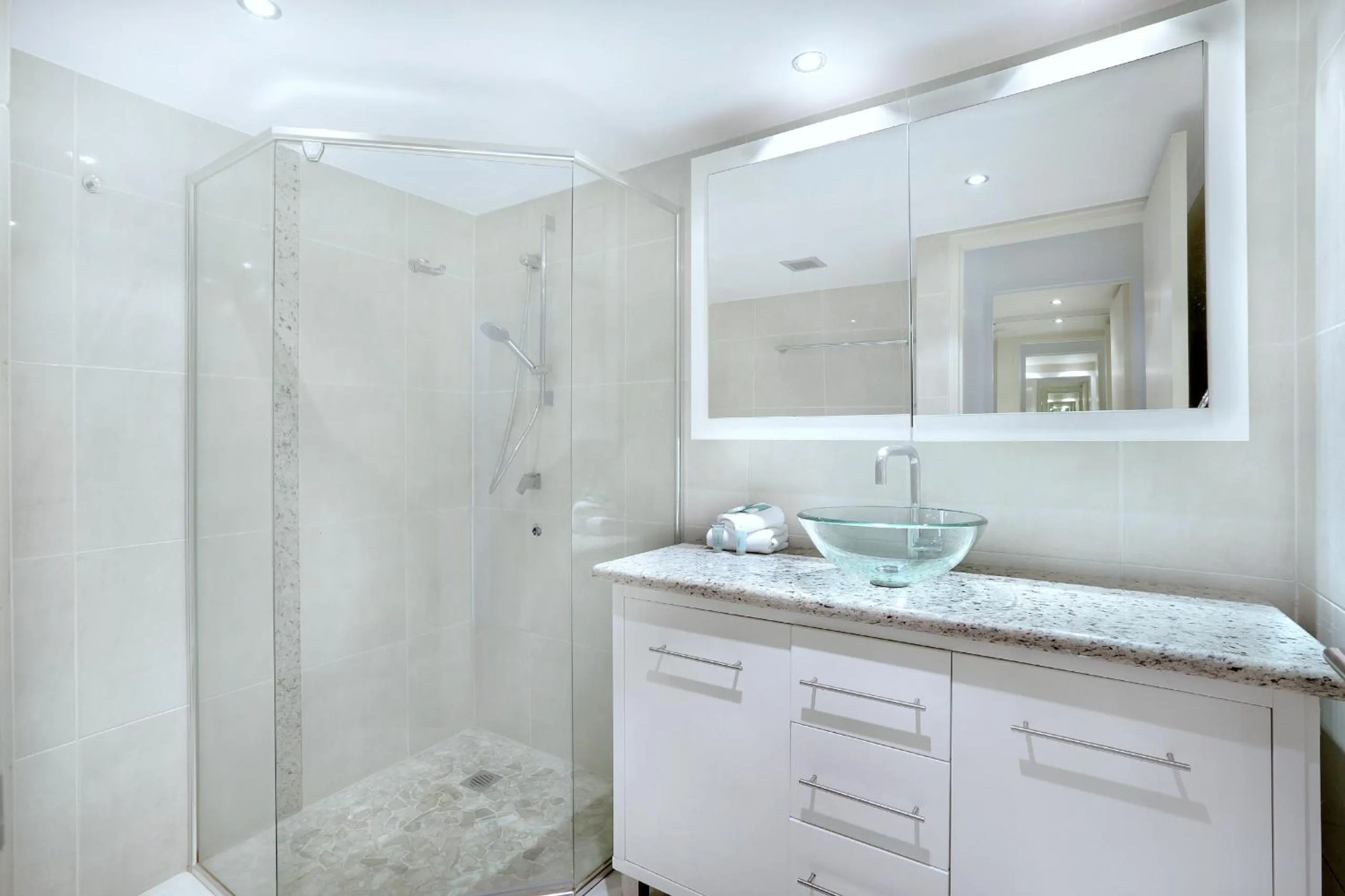 Shower in Genesis Apartments by Gold Coast Premium