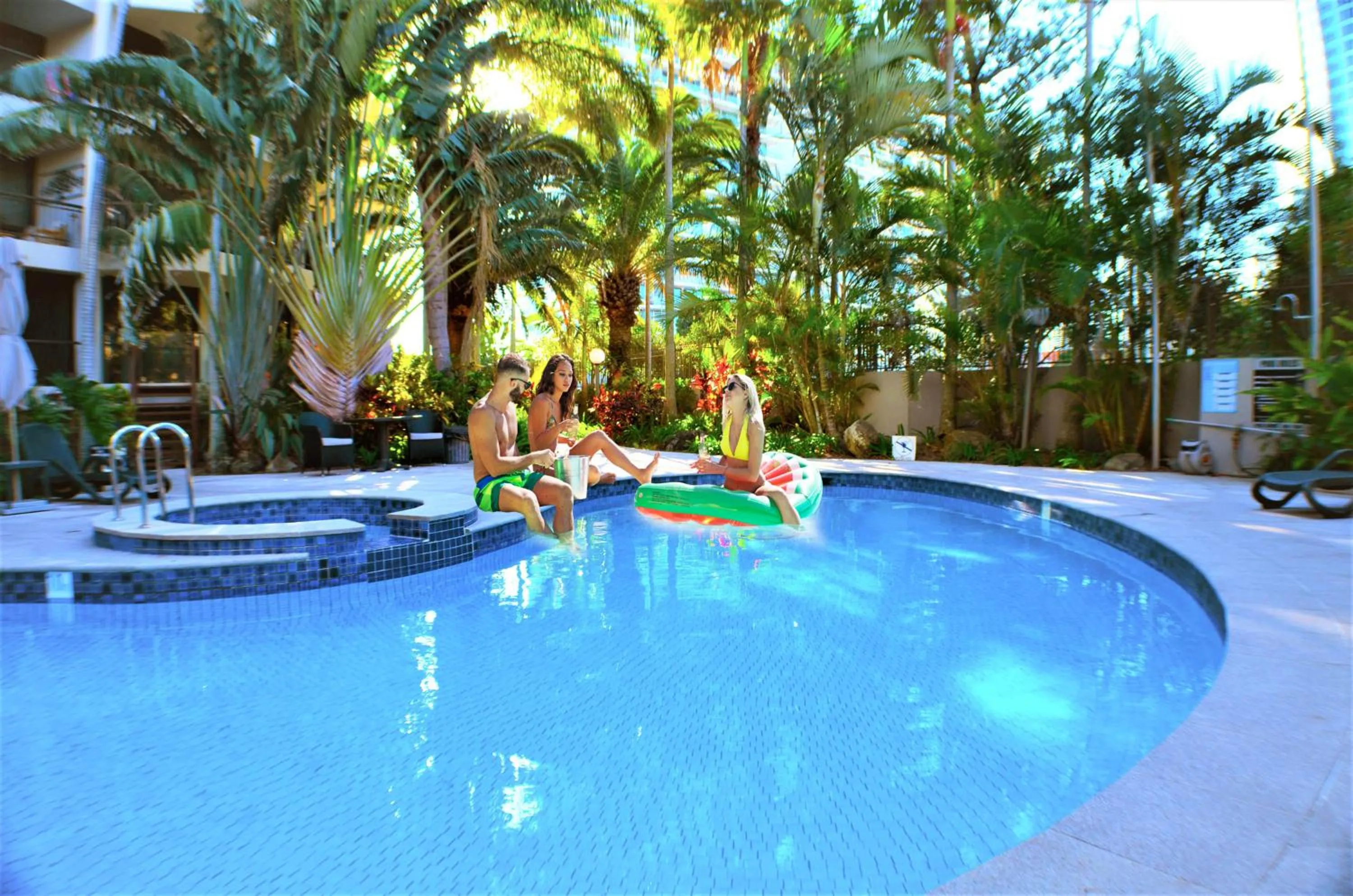 Pool view in Genesis Apartments by Gold Coast Premium