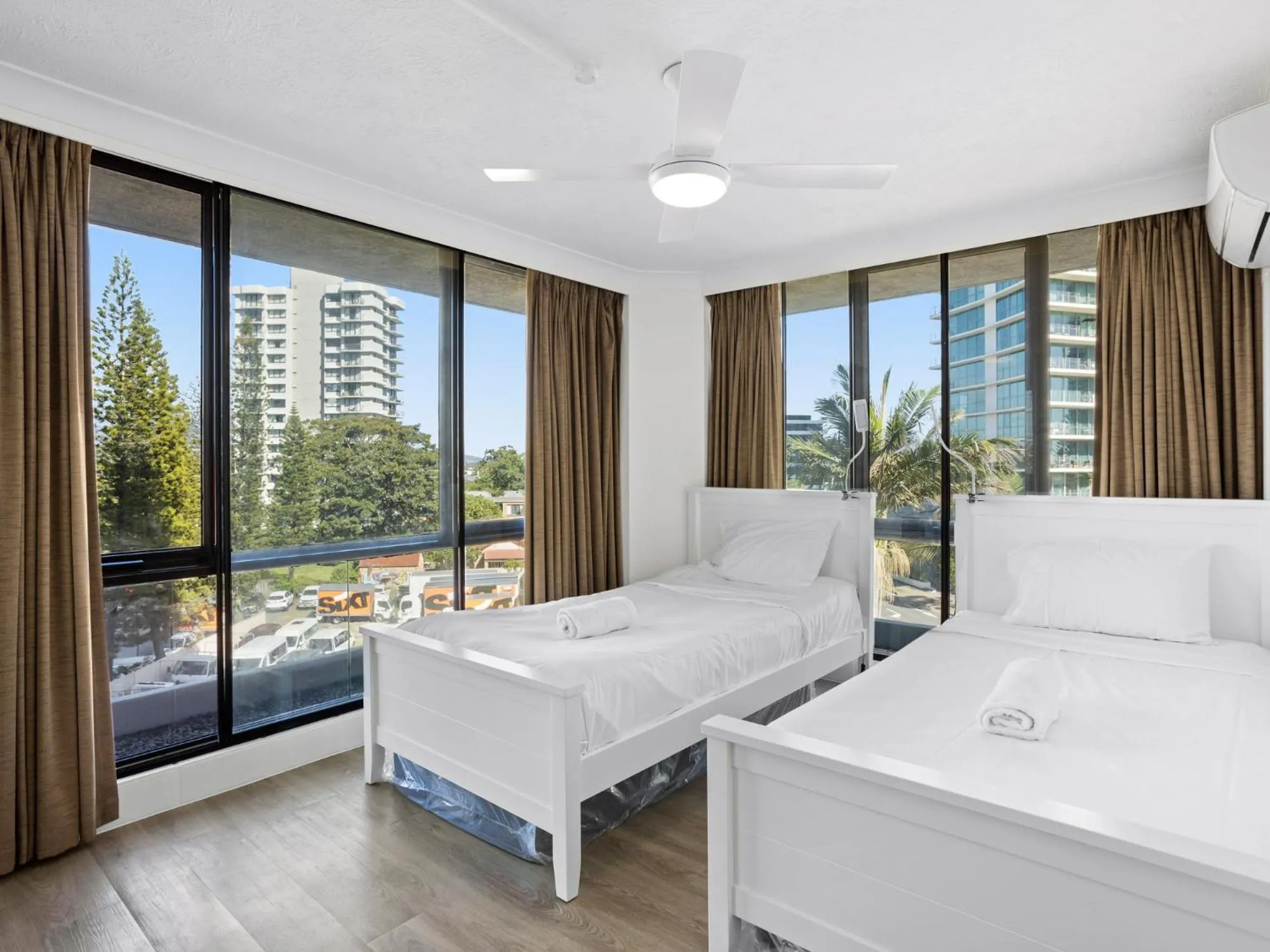 Photo of the whole room, Bed in Genesis Apartments by Gold Coast Premium