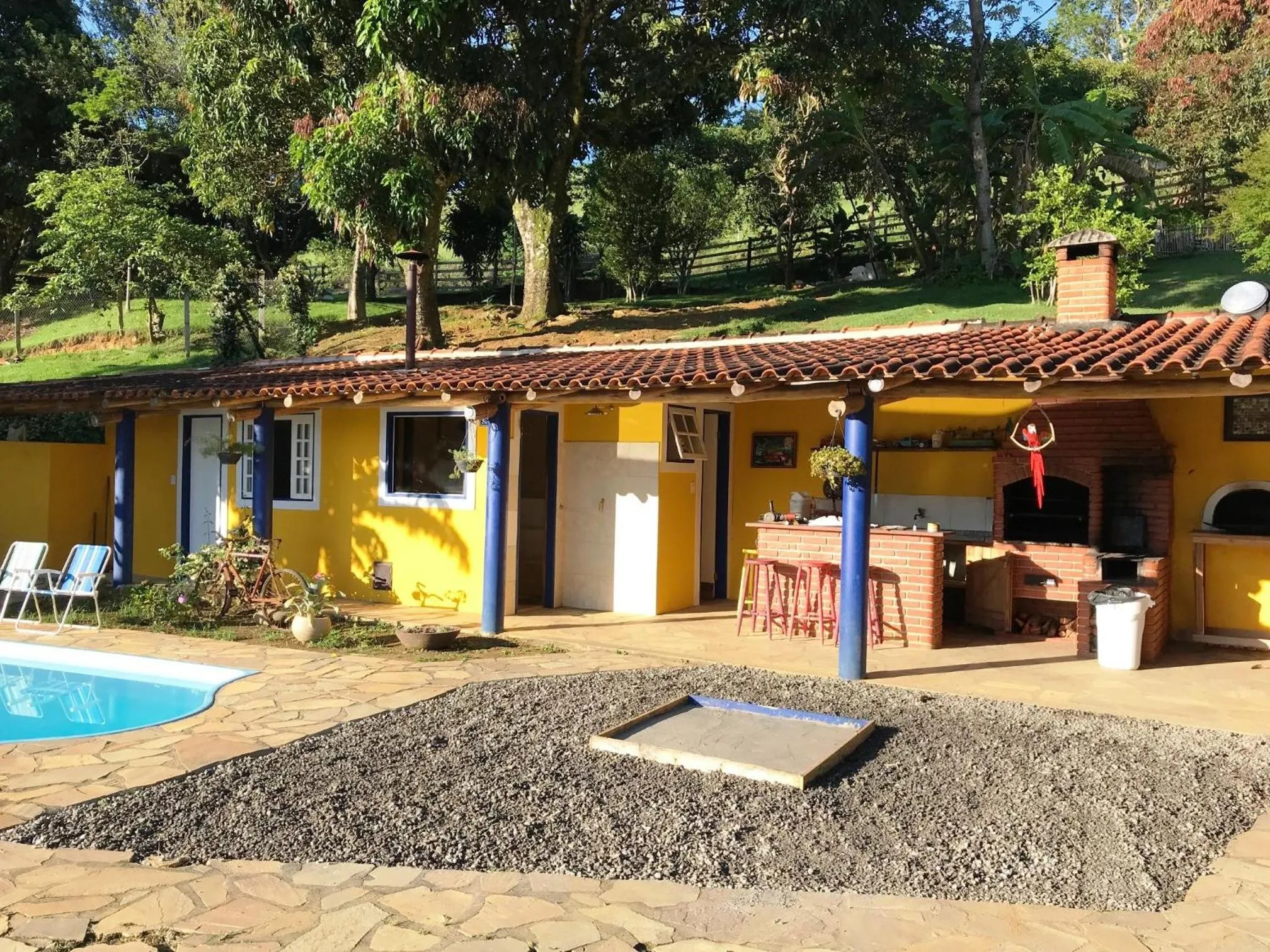 Garden view in Pousada Sitio Barreirinha