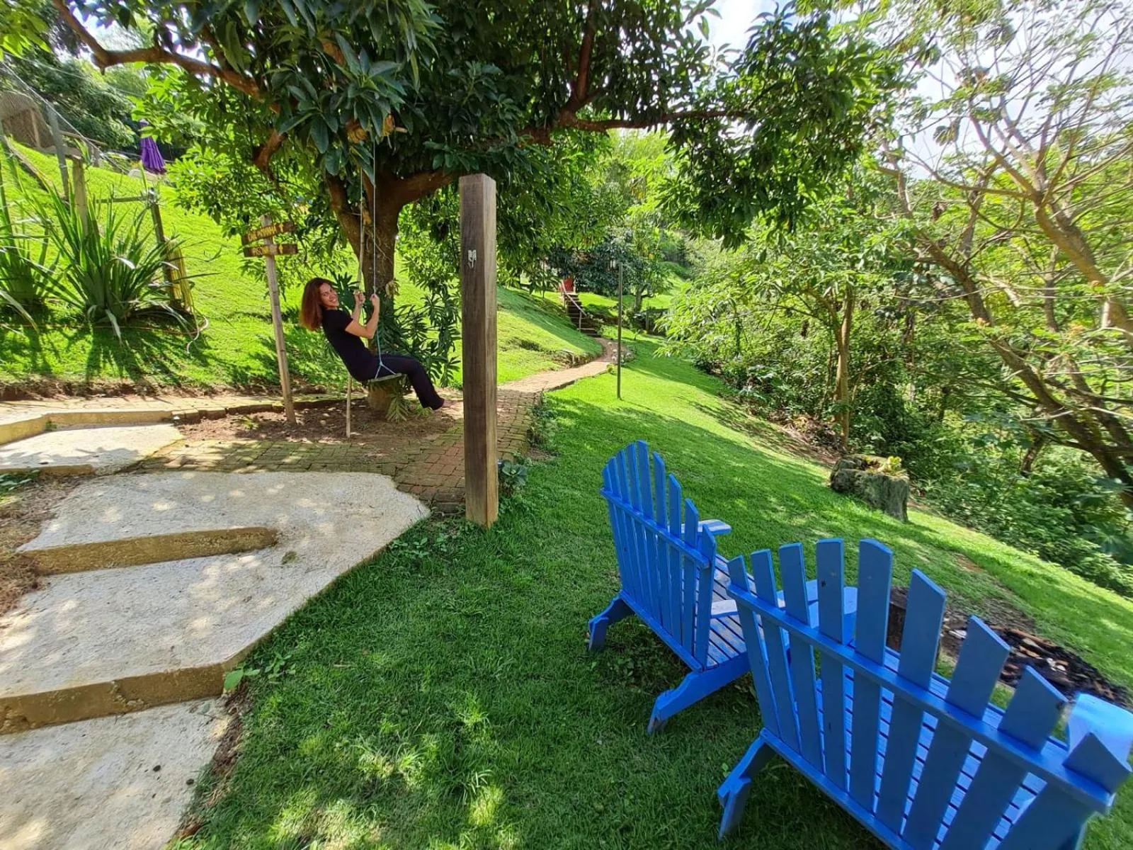 Garden view in Pousada Sitio Barreirinha