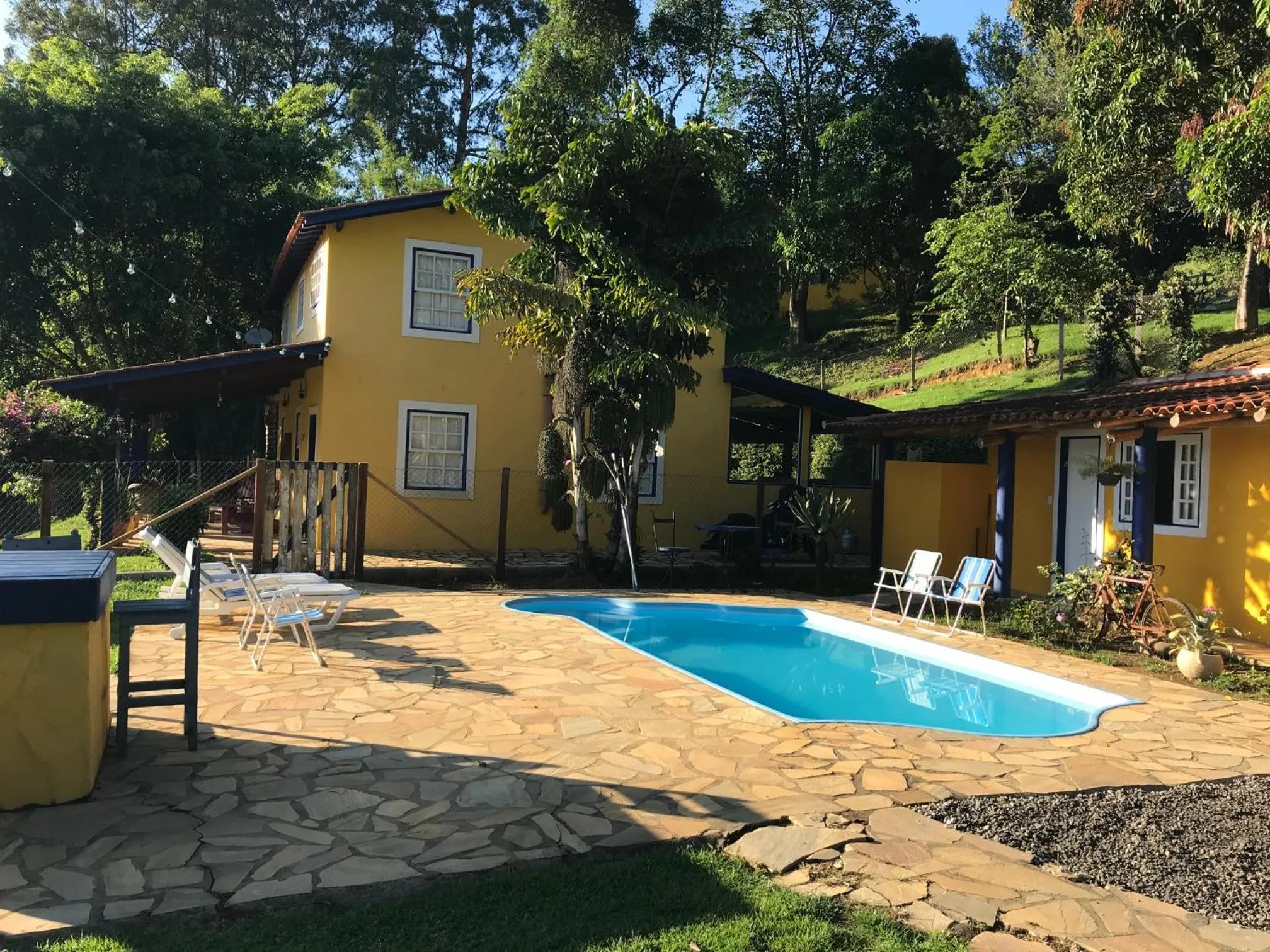 Pool view in Pousada Sitio Barreirinha