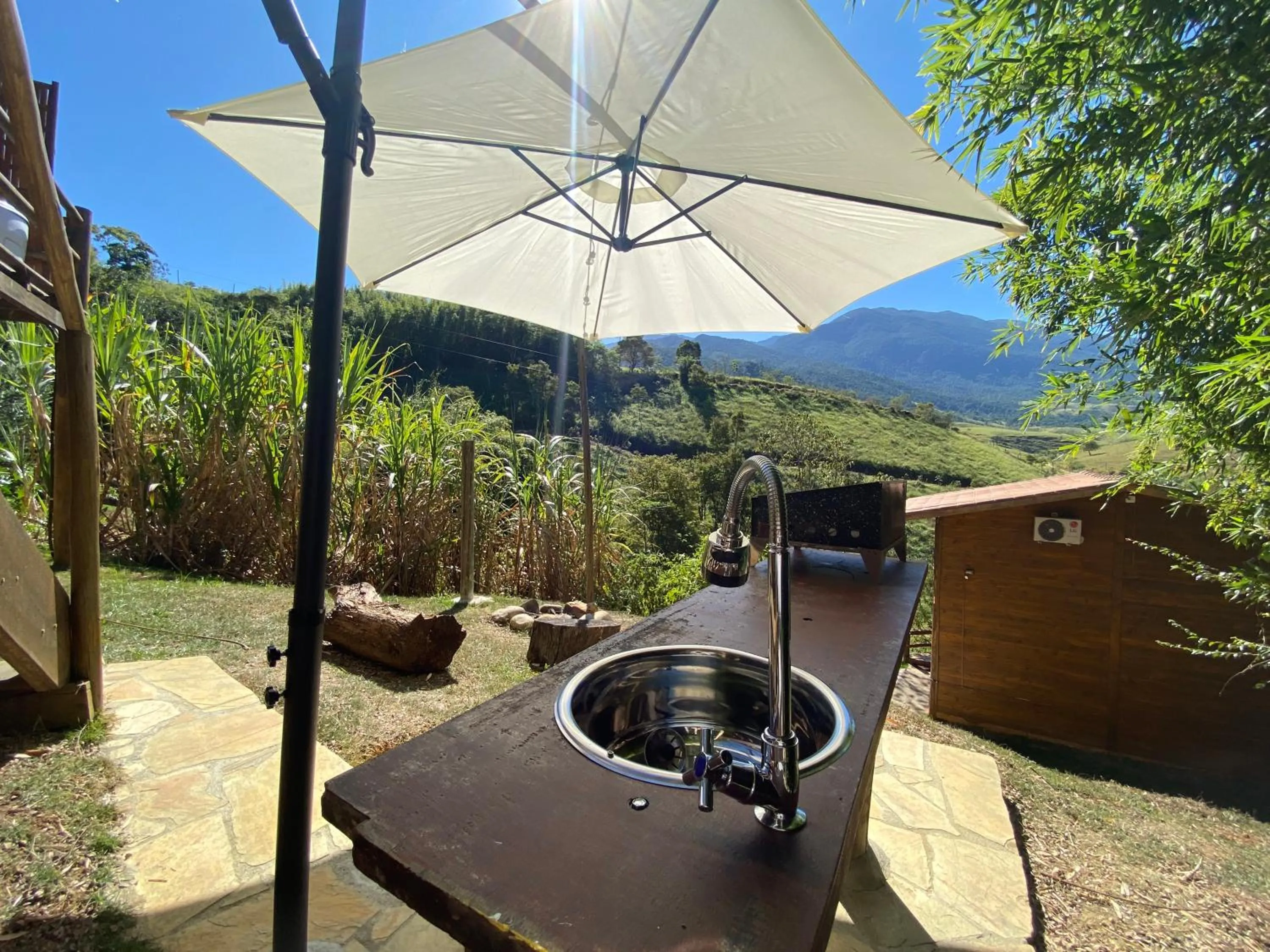 BBQ facilities in Pousada Sitio Barreirinha