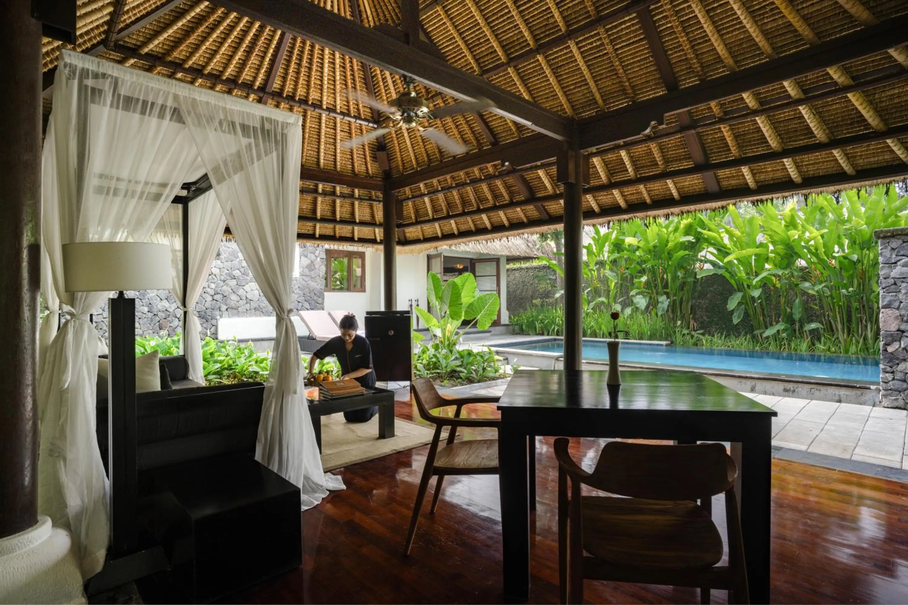 Living room in Kayumanis Ubud Private Villas & Spa