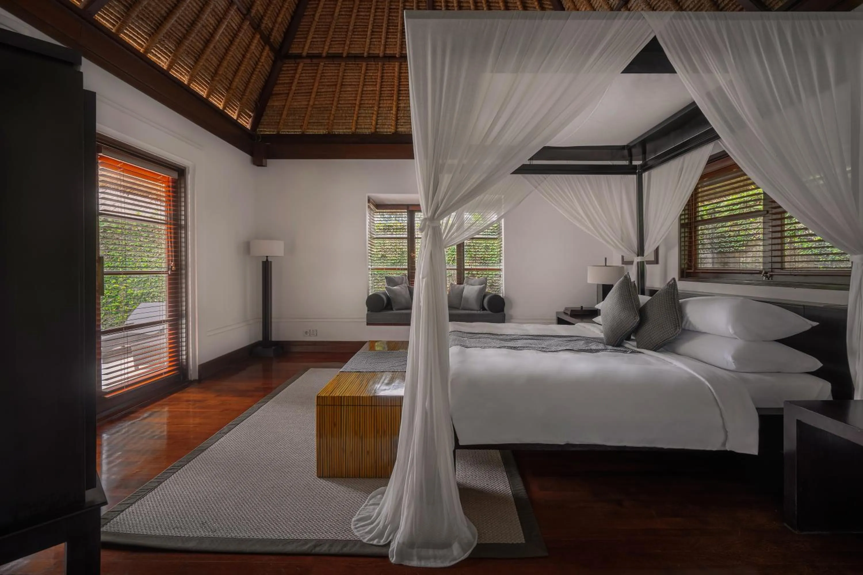 Bed in Kayumanis Ubud Private Villas & Spa