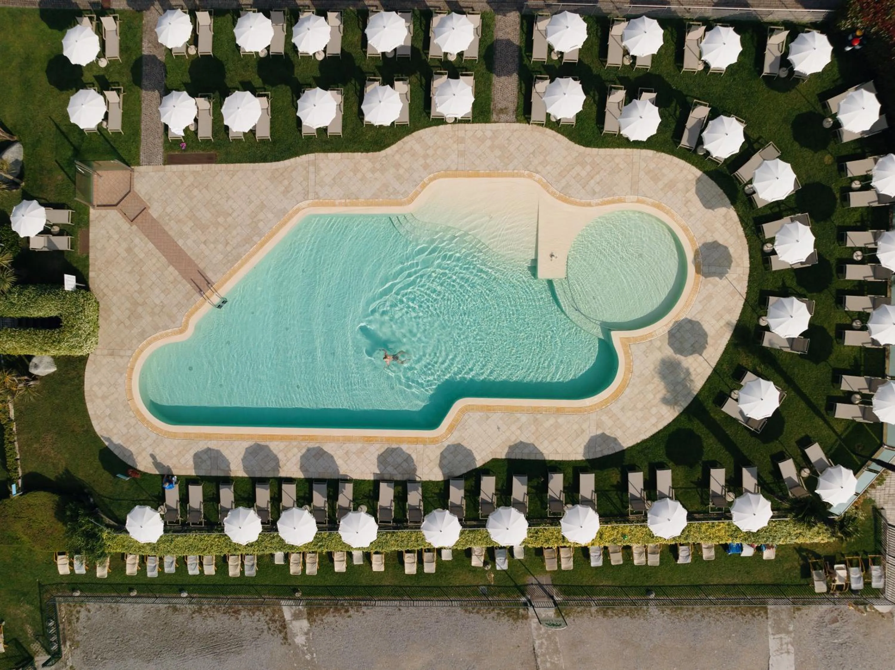 Bird's eye view in Hotel Du Lac