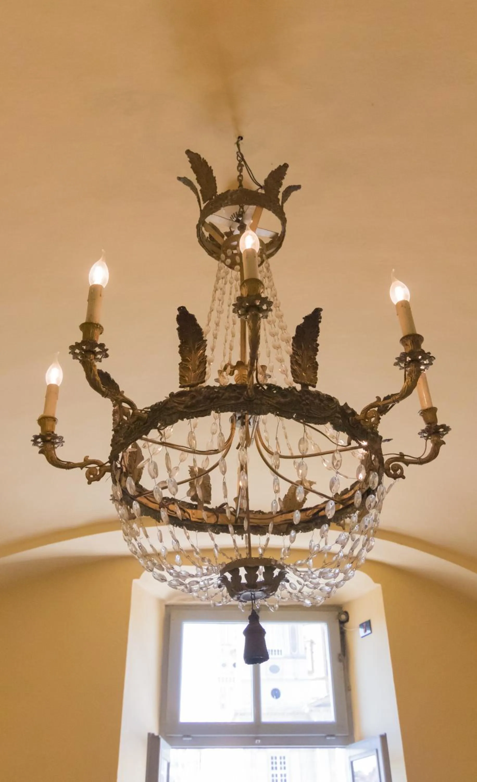 Decorative detail in Hotel Portici