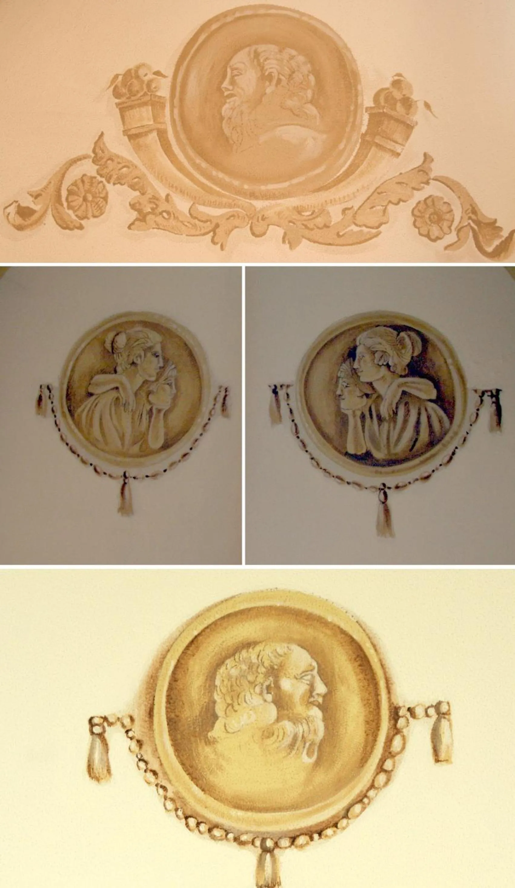 Decorative detail in Hotel Portici