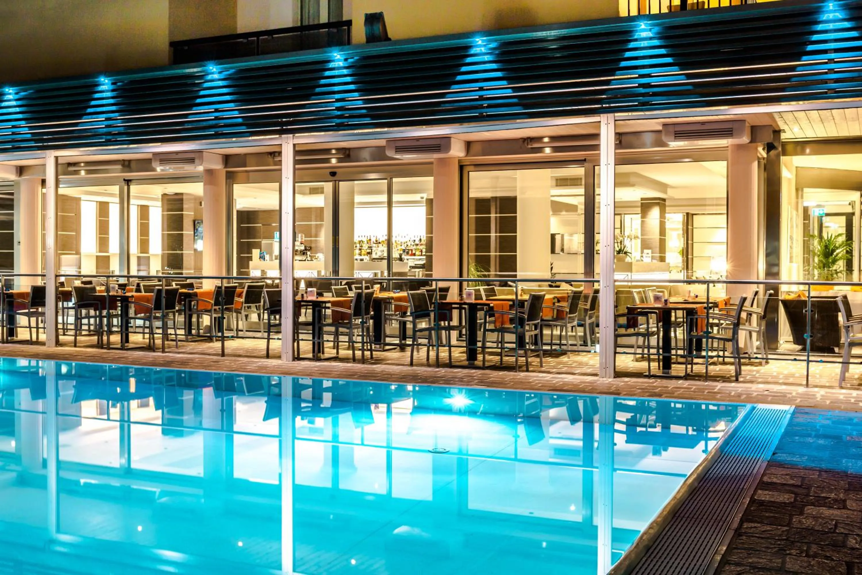 Pool view in Hotel Imperial