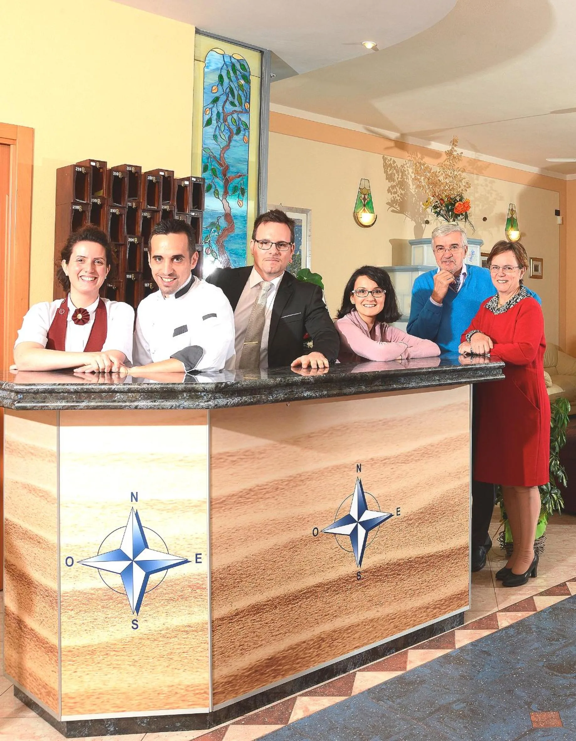 Lobby or reception in Hotel La Bussola