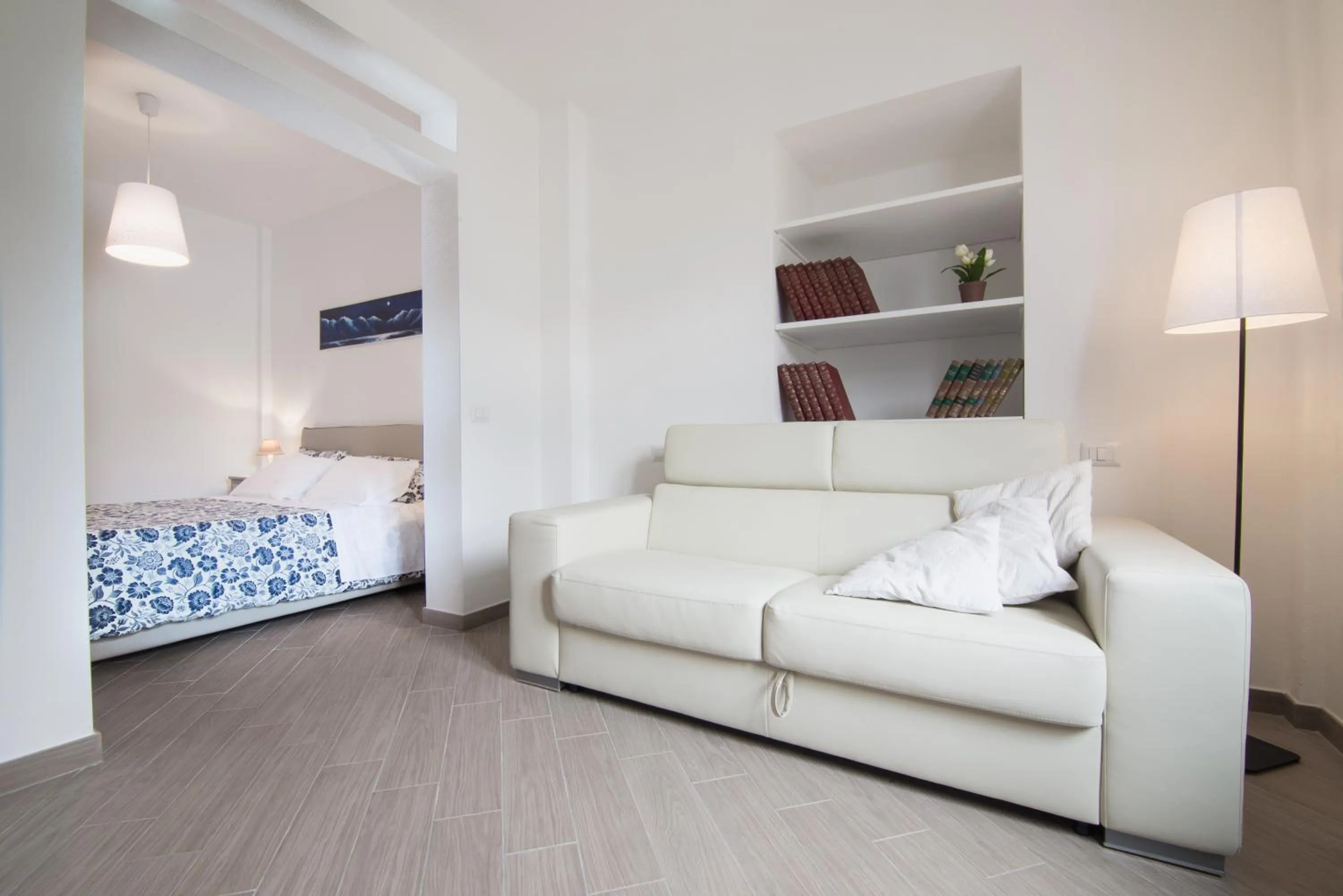 Seating area, Bed in Hotel Bersagliere