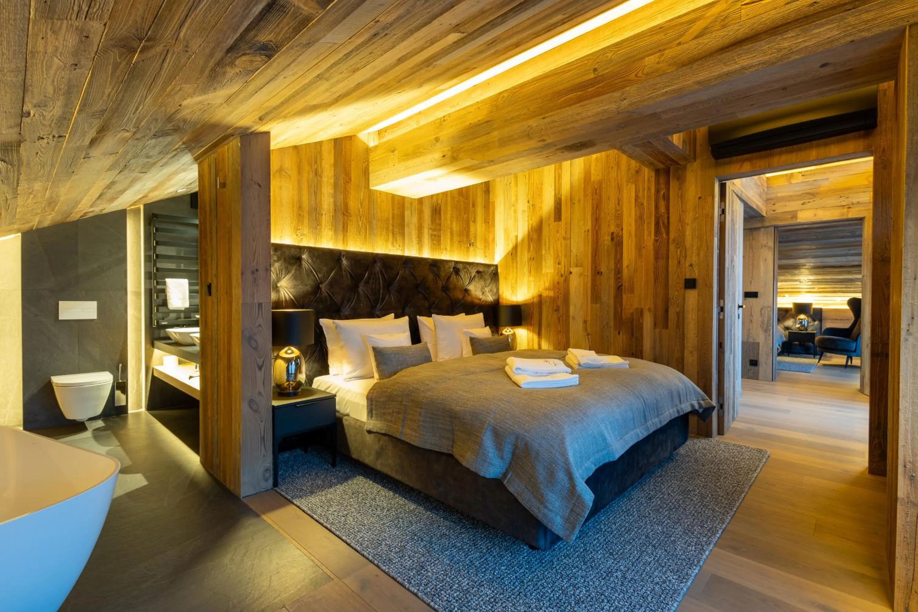 Bed in Hotel META Resort & Vine SPA