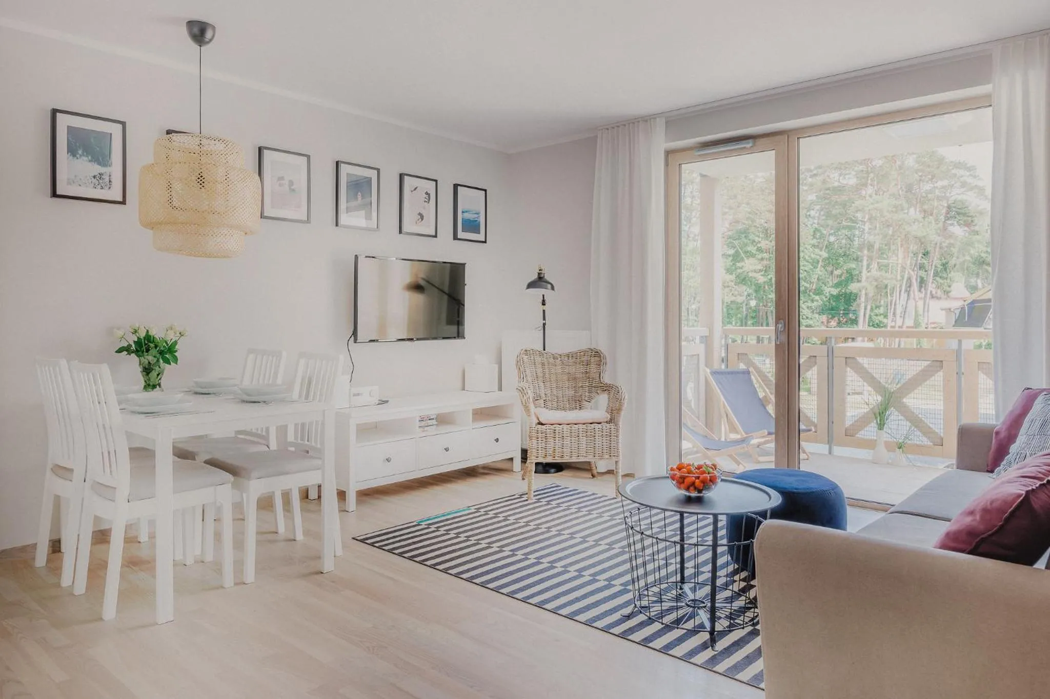 Living room in Sosnowe Tarasy