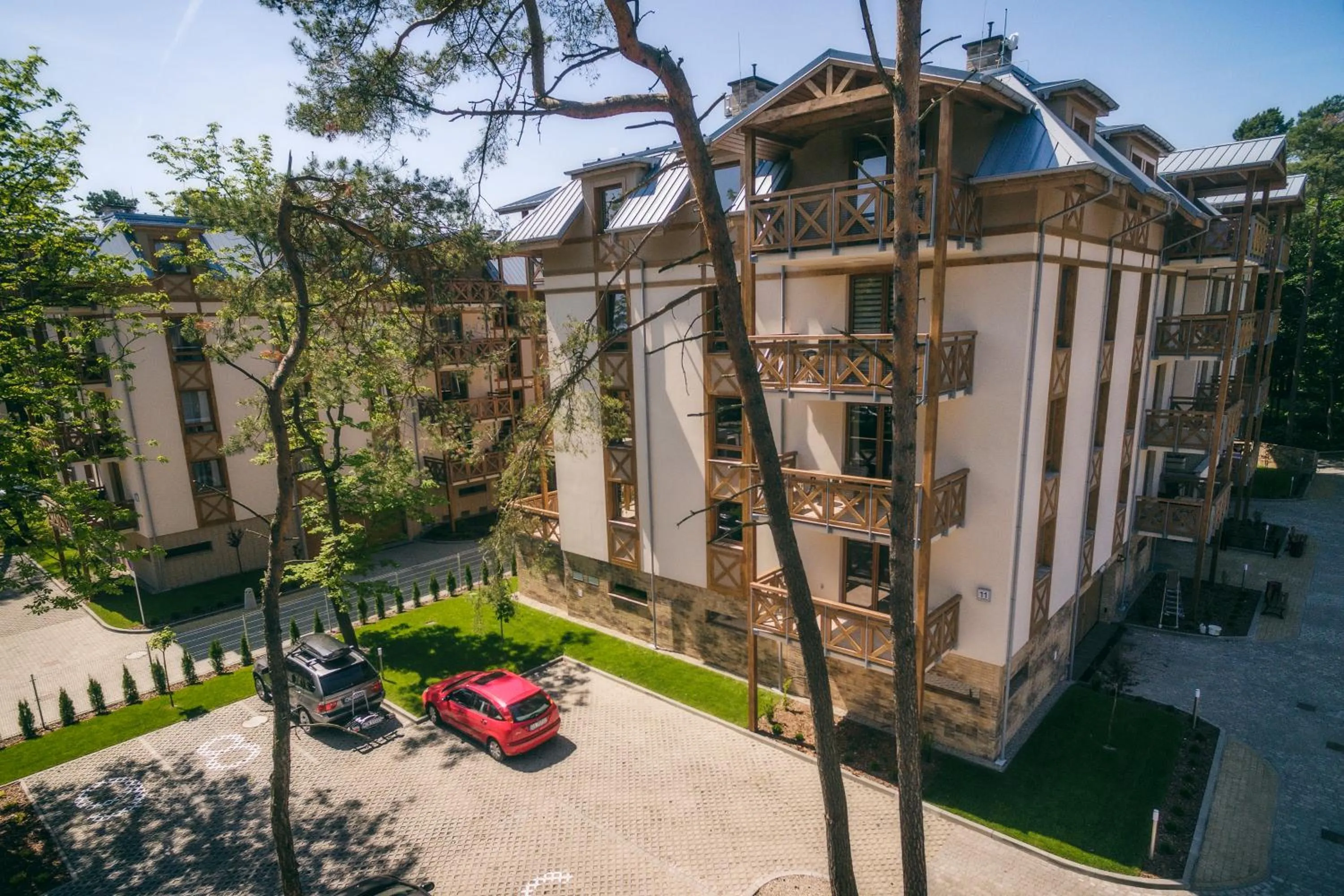 Bird's eye view in Sosnowe Tarasy