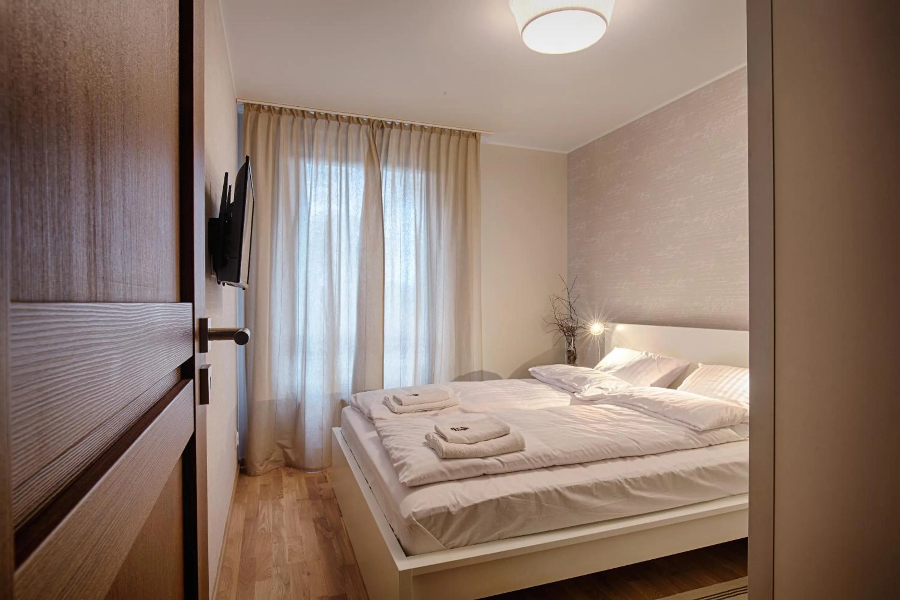 Bedroom, Bed in Sosnowe Tarasy