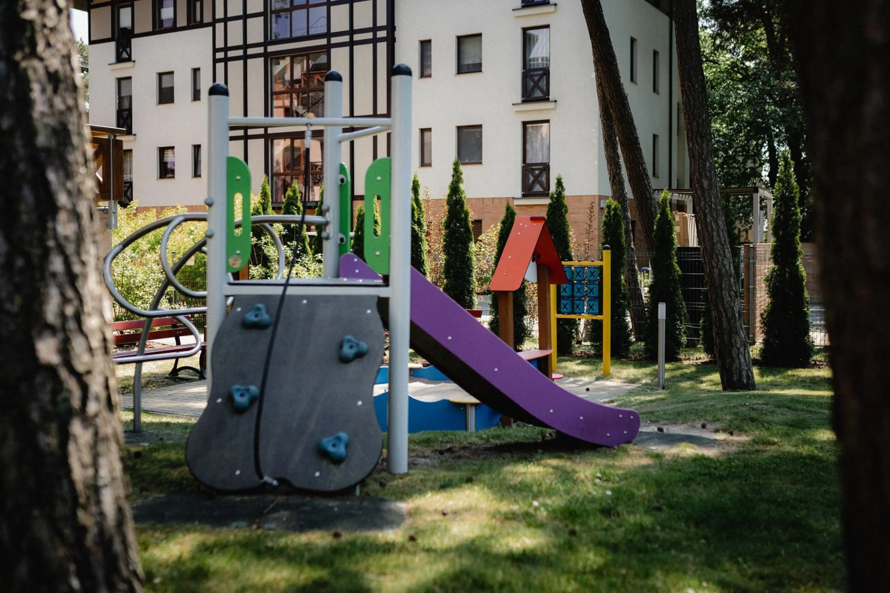 Children play ground in Sosnowe Tarasy