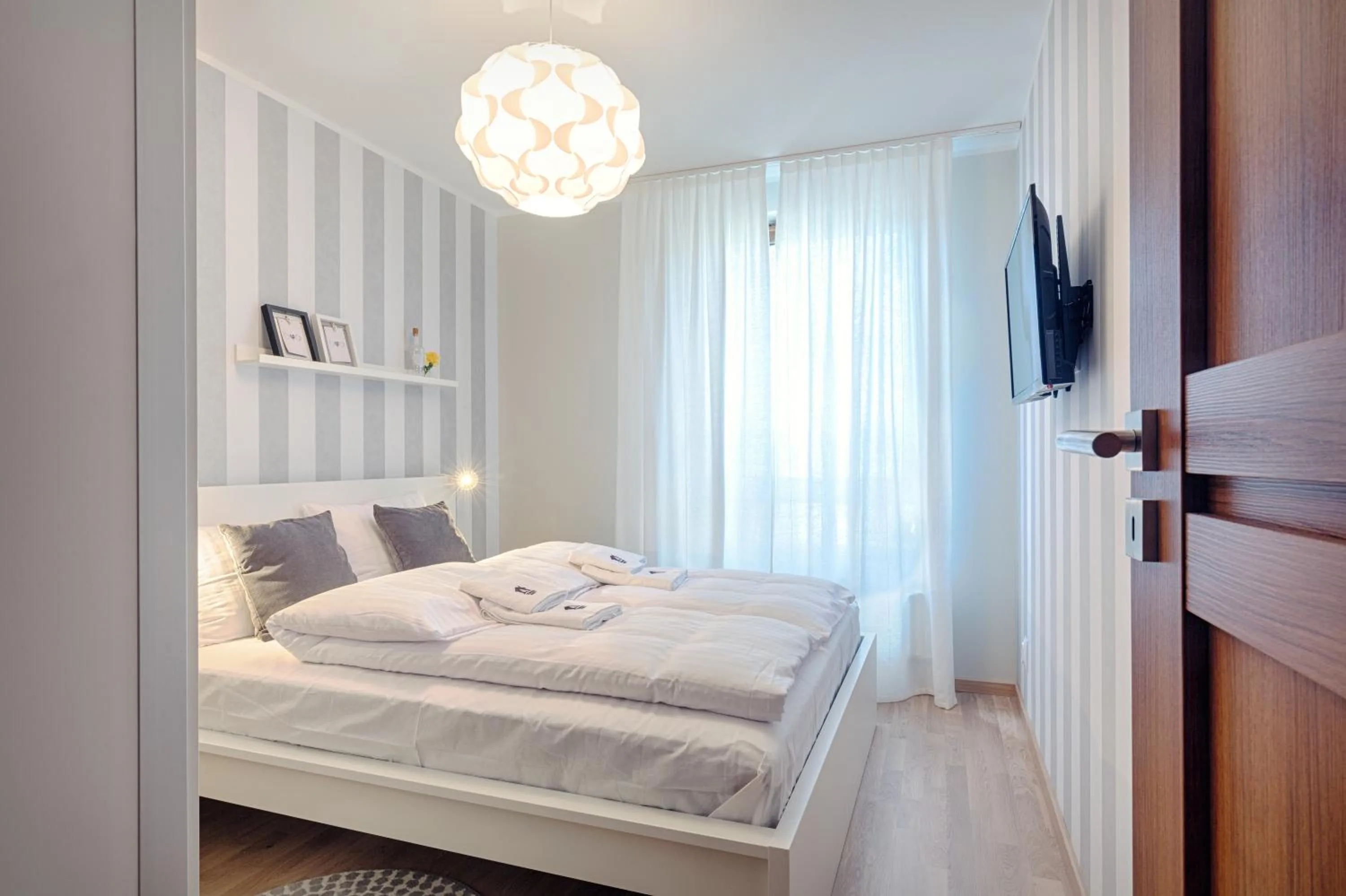 Bedroom, Bed in Sosnowe Tarasy
