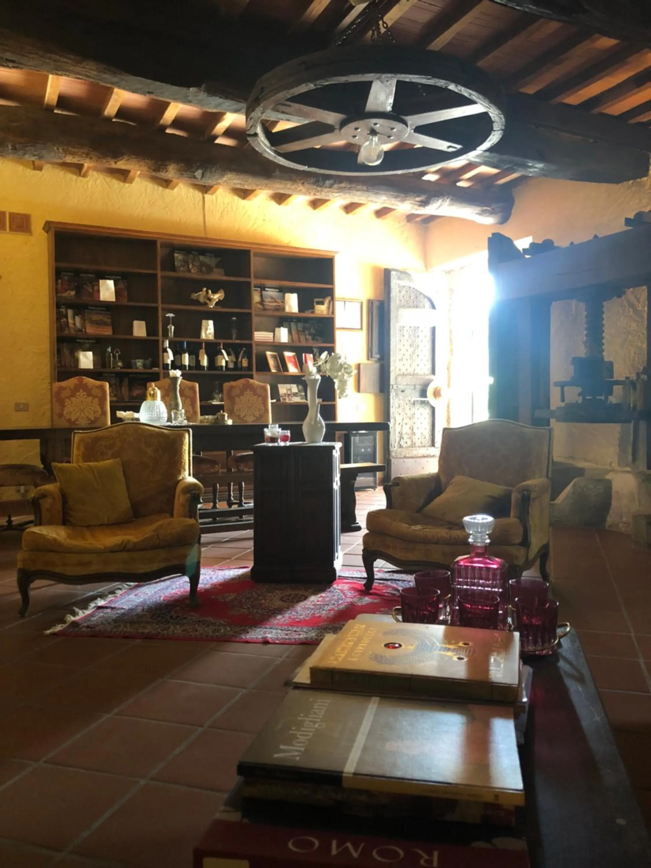 Communal lounge/ TV room in Guest House Antico Frantoio Pietrasanta Affittacamere